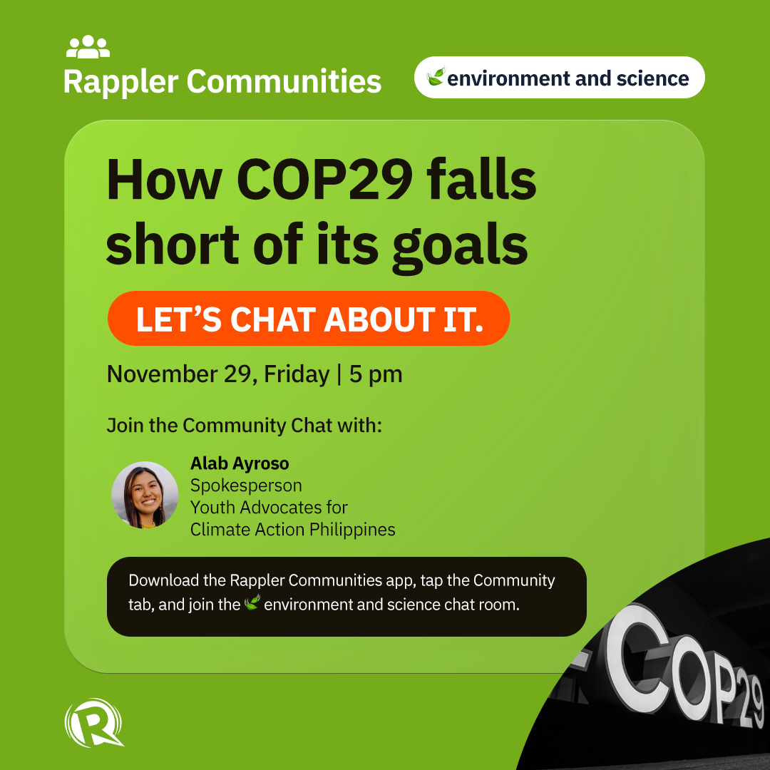 Rappler - At COP29 in Baku, Azerbaijan, climate leaders and activists ...