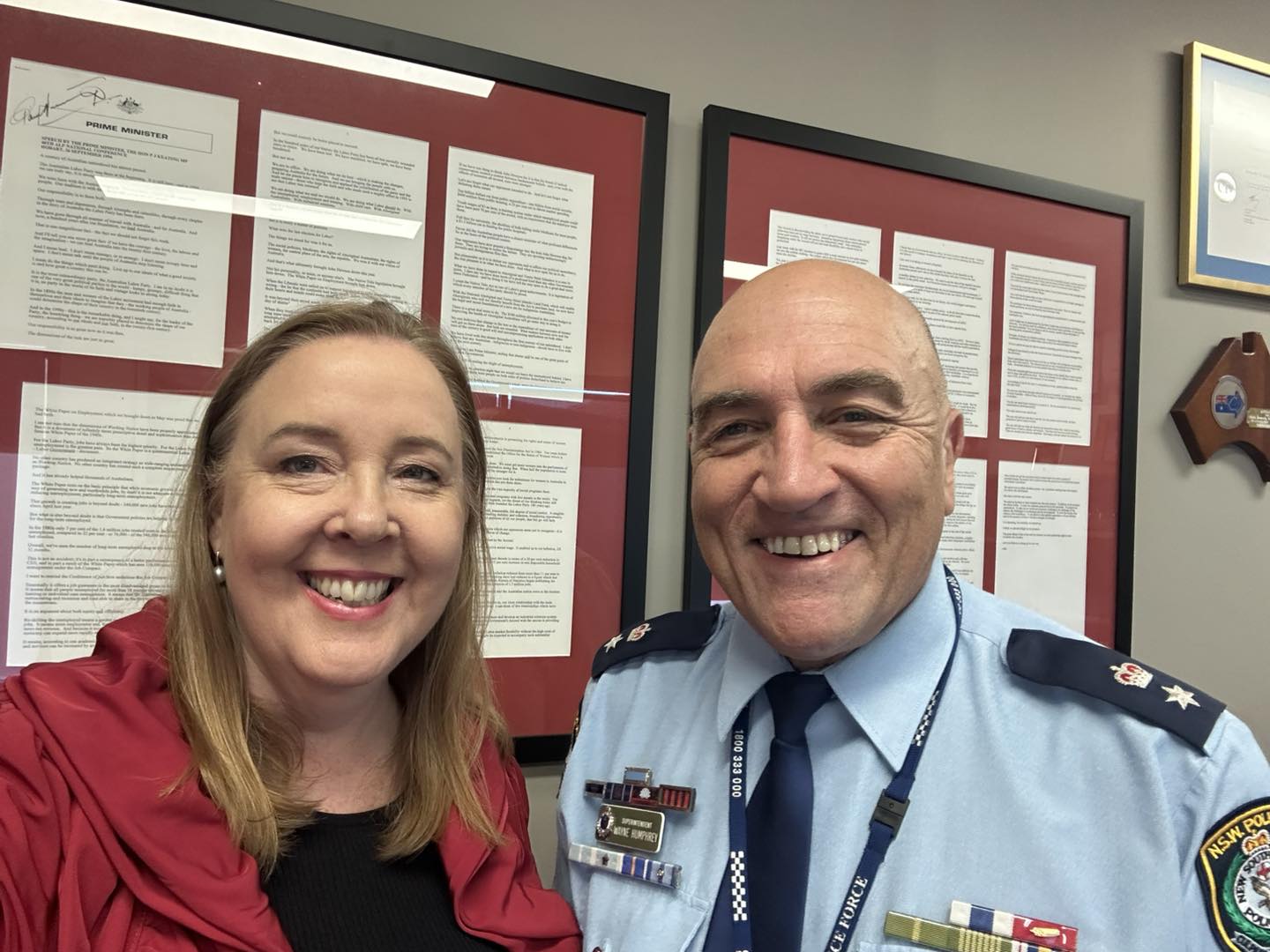 Great to catch up with NSW Police... - Jenny Aitchison MP