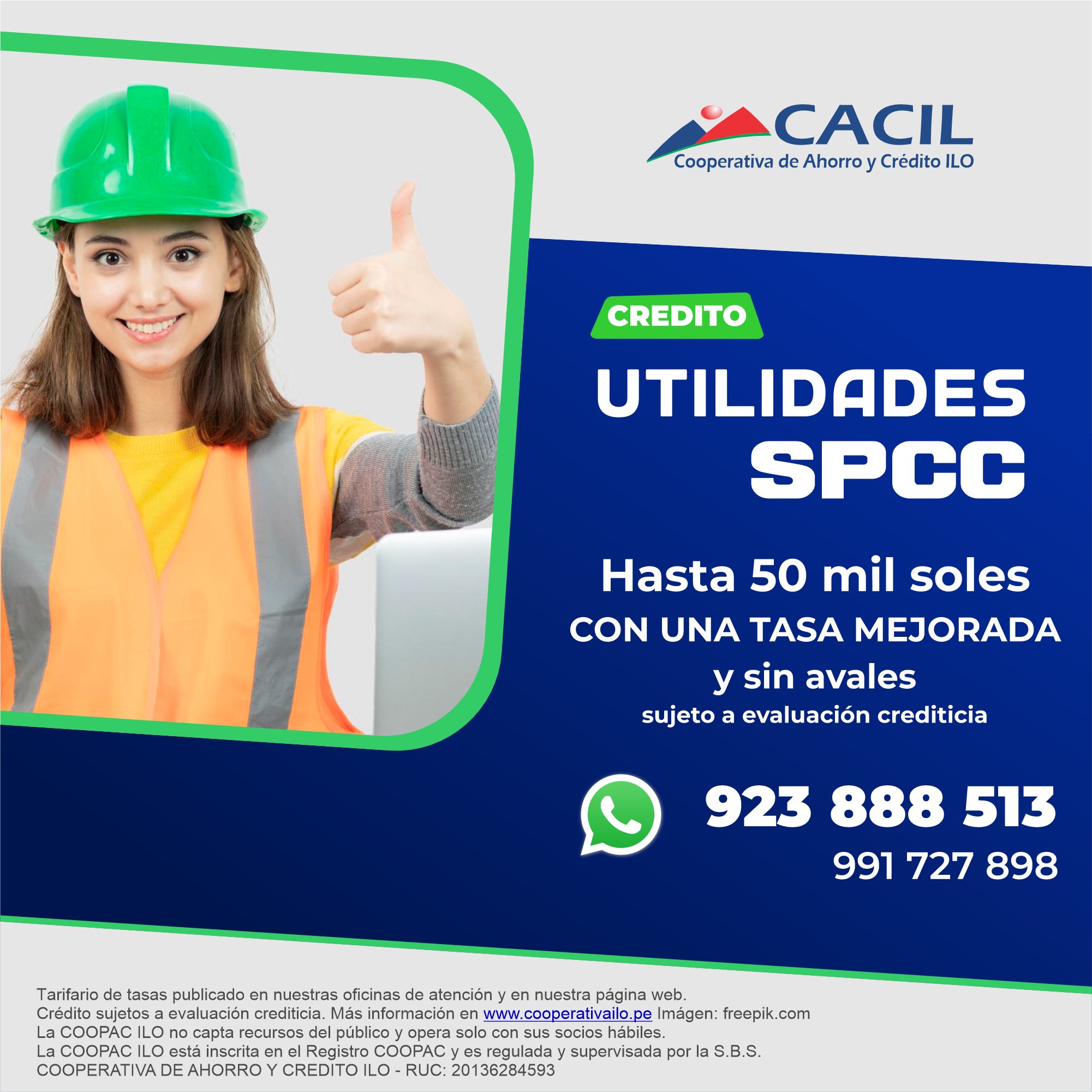 CACIL - Cooperativa de Ahorro y Crédito Ilo - 𝗖𝗥𝗘𝗗𝗜𝗧𝗢 𝗨𝗧𝗜𝗟𝗜𝗗𝗔𝗗𝗘𝗦 𝗖𝗢𝗡 ...