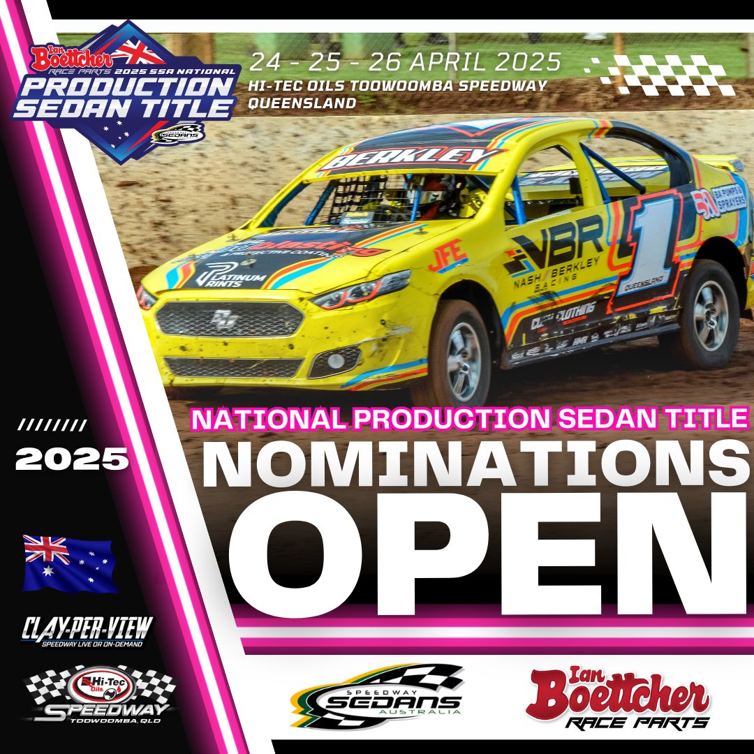 Speedway Sedans Australia - NOMINATIONS OPEN FOR 2025 SSA NATIONAL ...