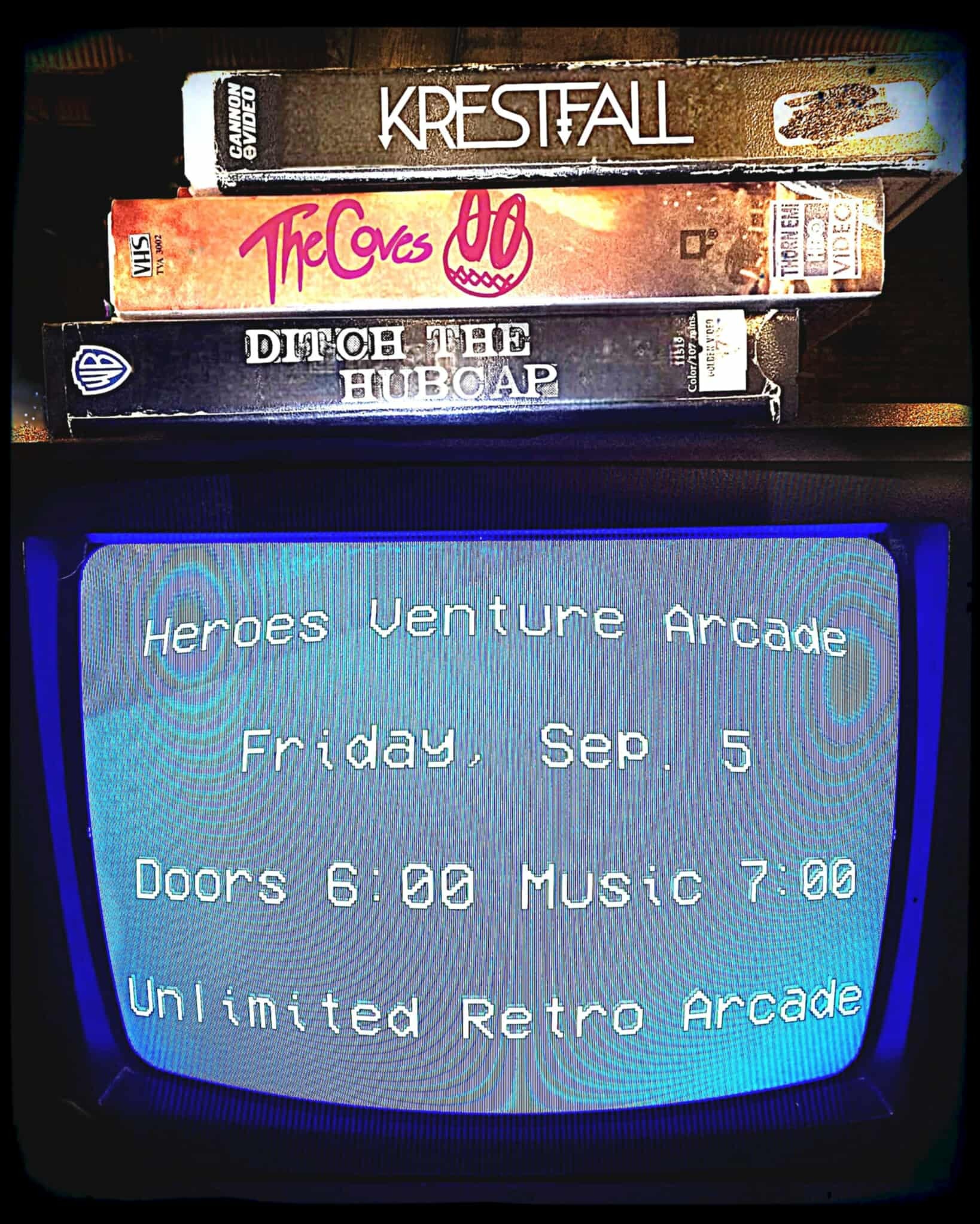 Krestfall, The Coves, and Ditch the Hubcap @ Heroes Venture Arcade ...