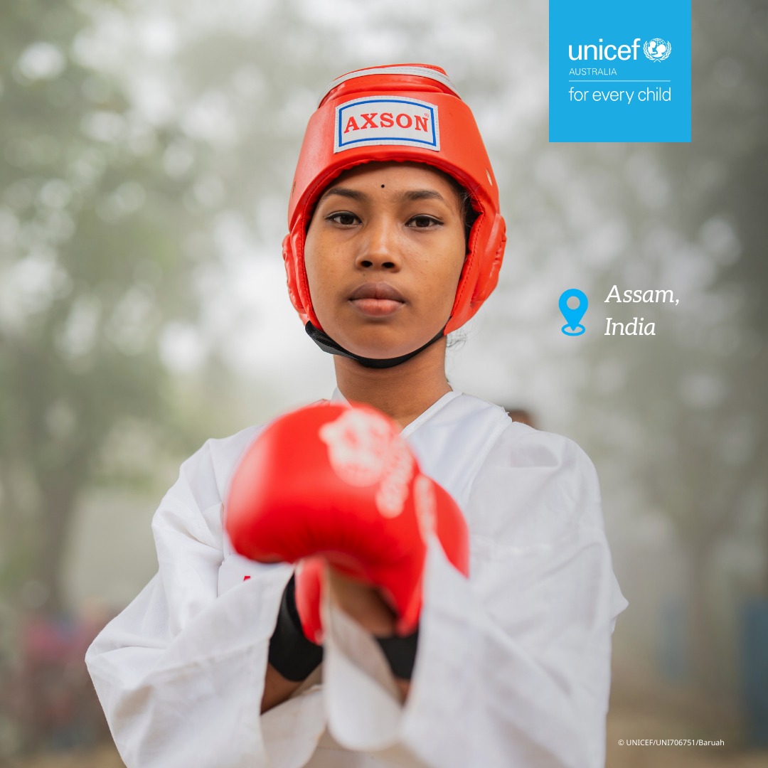 UNICEF - Tackling the future head on 🥊 For girls and women in India ...