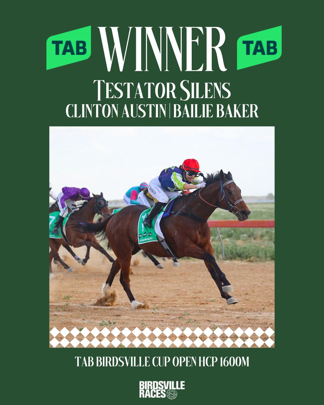 Your 2025 TAB Birdsville Cup Champion,... - Birdsville Races | Facebook