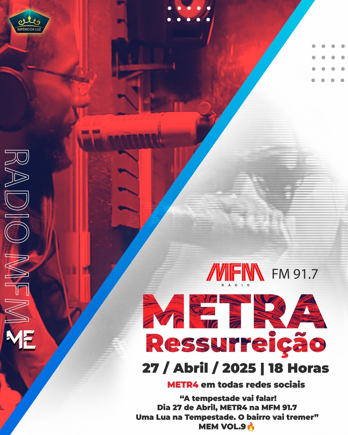METR4 - 🎙️ Entrevista Exclusiva - MFM 91.7 🗓 27 de Abril | ⏰ 18h00 O ...