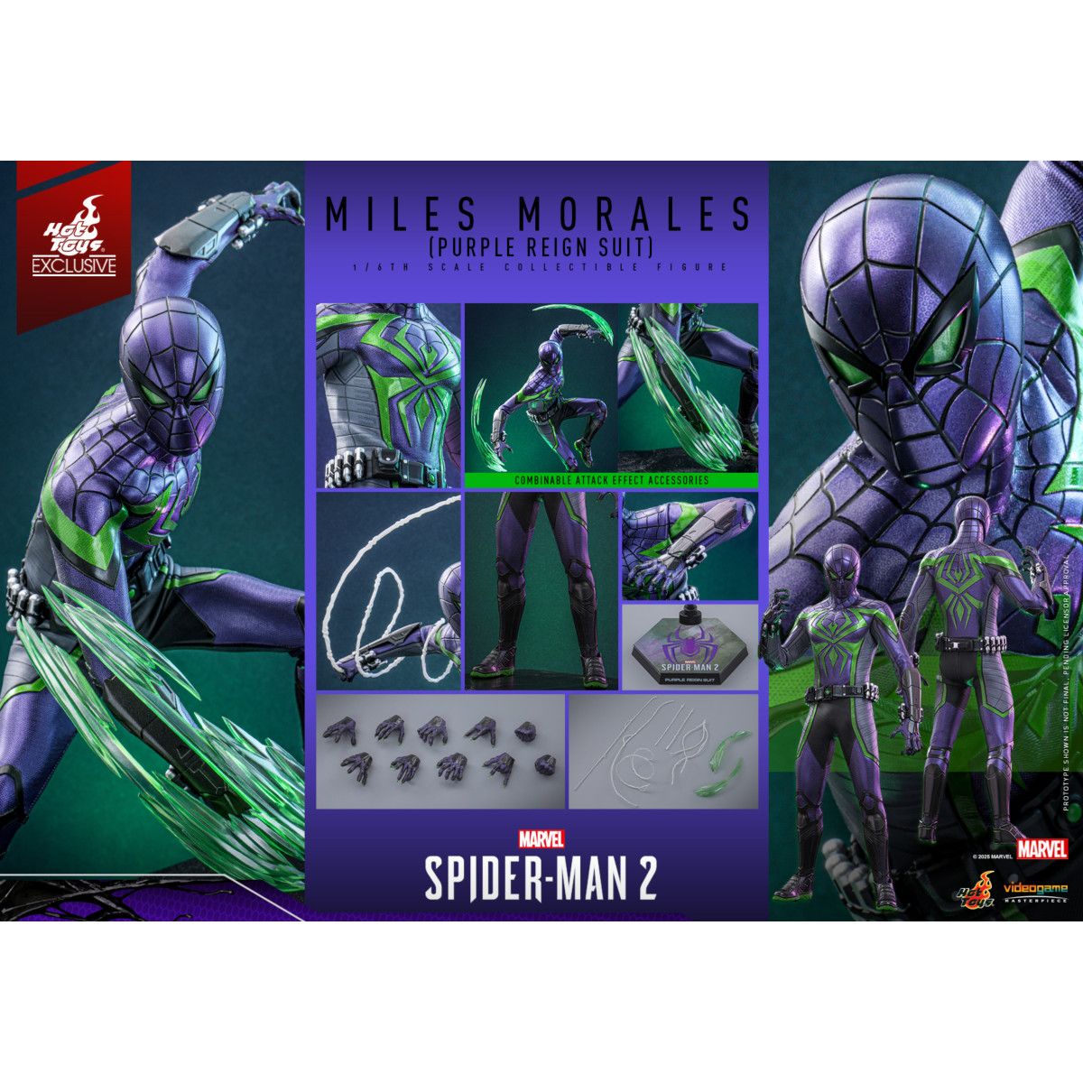 ホットトイズ 1/6 スパイダーマン パープル・ドミニオン・スーツ VGM68