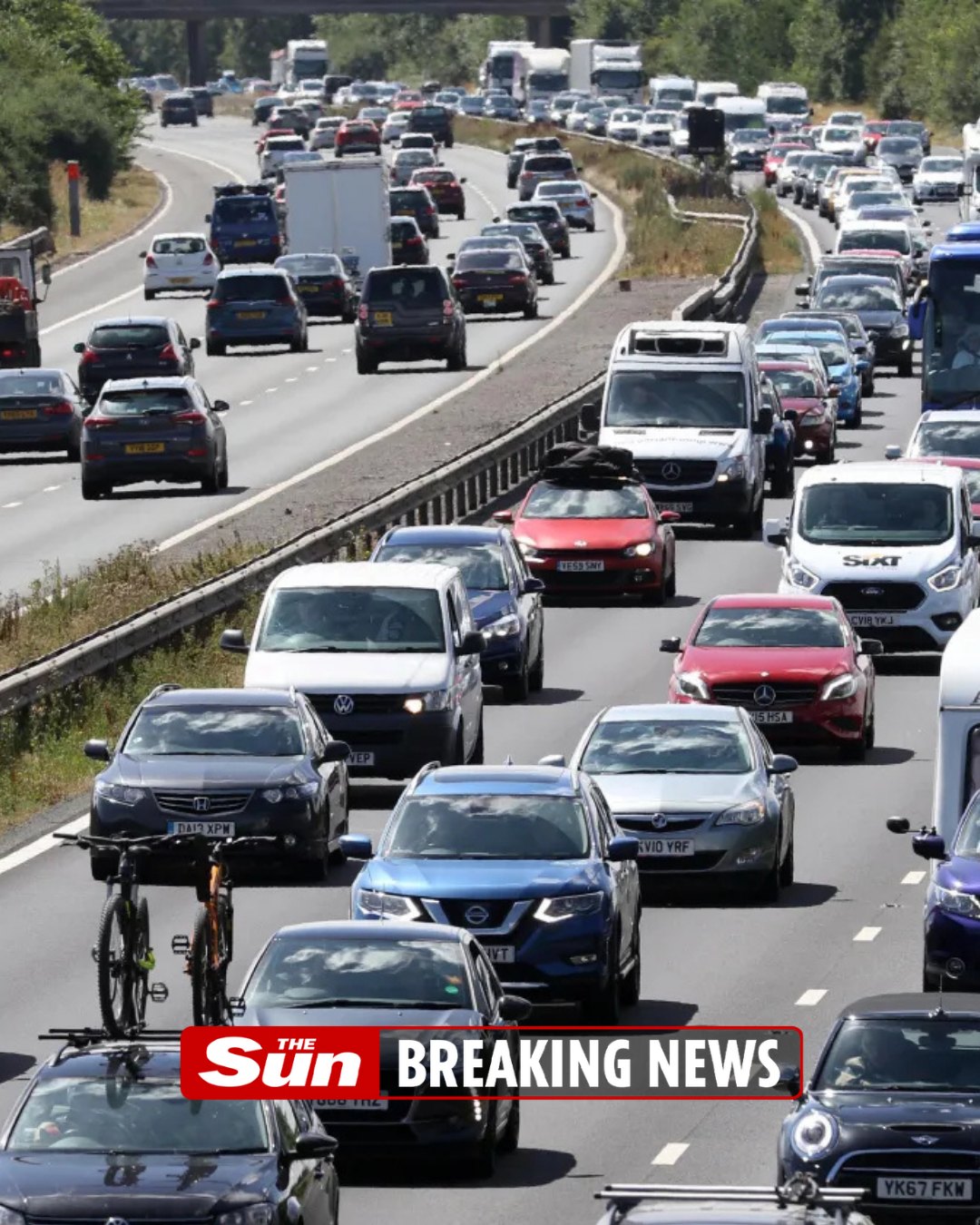 The Sun - Major road closed in both directions after horror car crash ...
