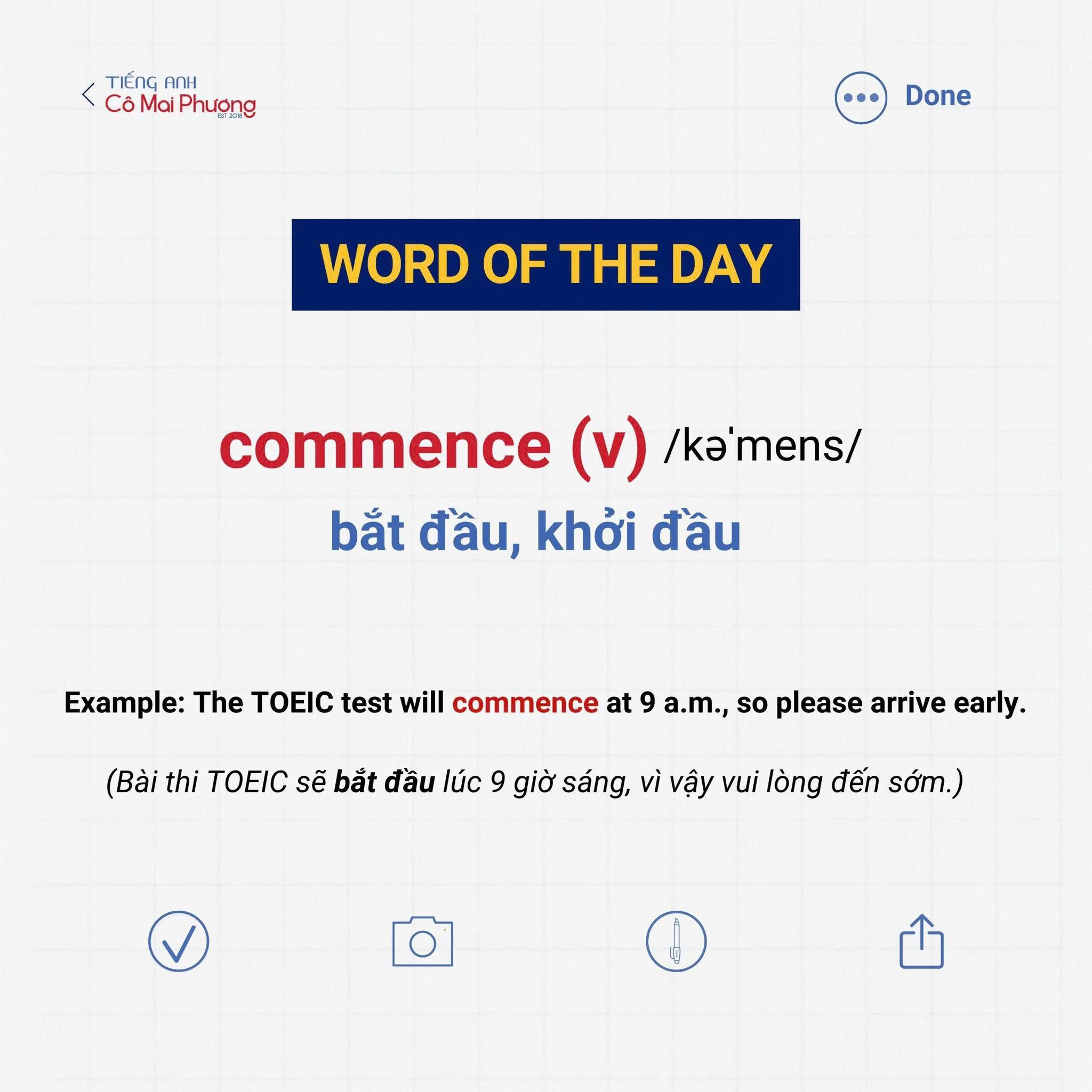 Mỗi ngày sưu tầm một từ mới... - 990 Toeic - cô Mai Phương | Facebook