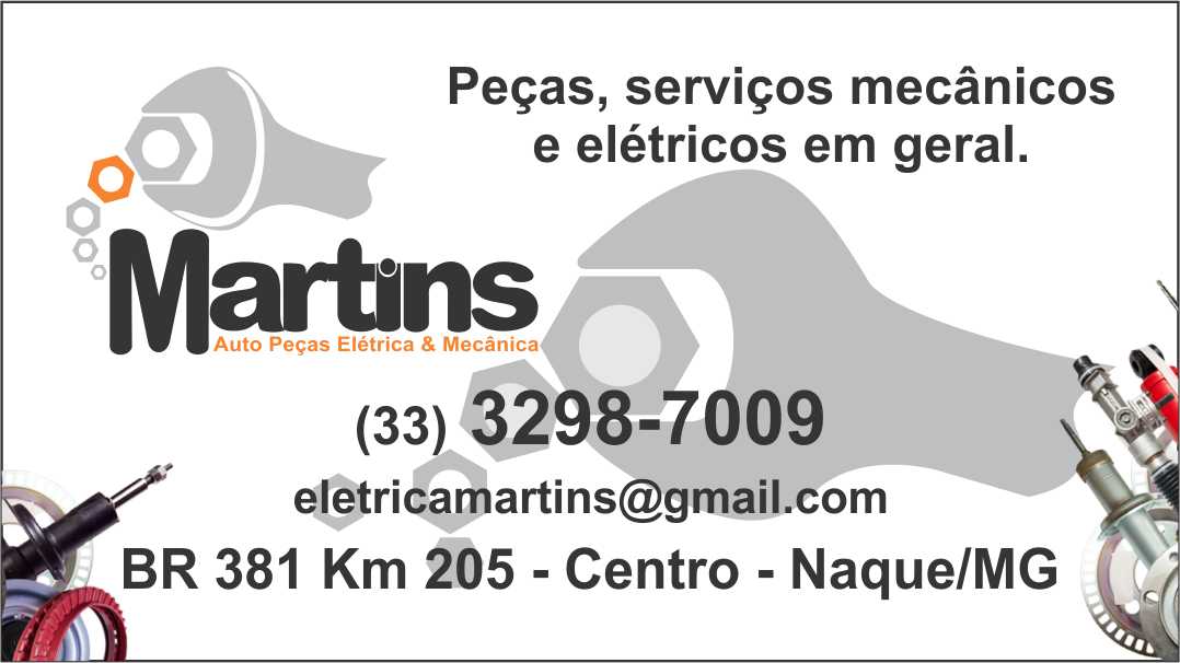 Auto Peças, Elétrica e Mecânica Martins | Naque MG