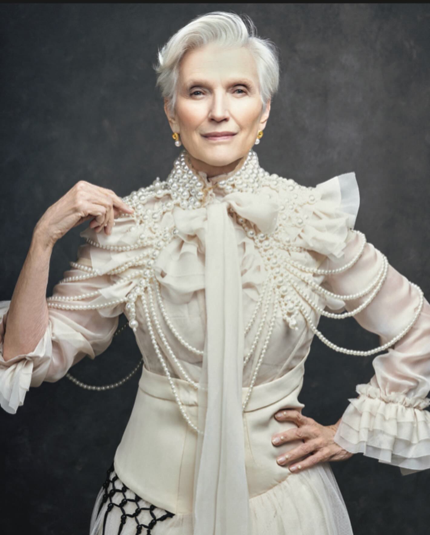 Maye Musk - Love this look from the @gr8tmagazine...