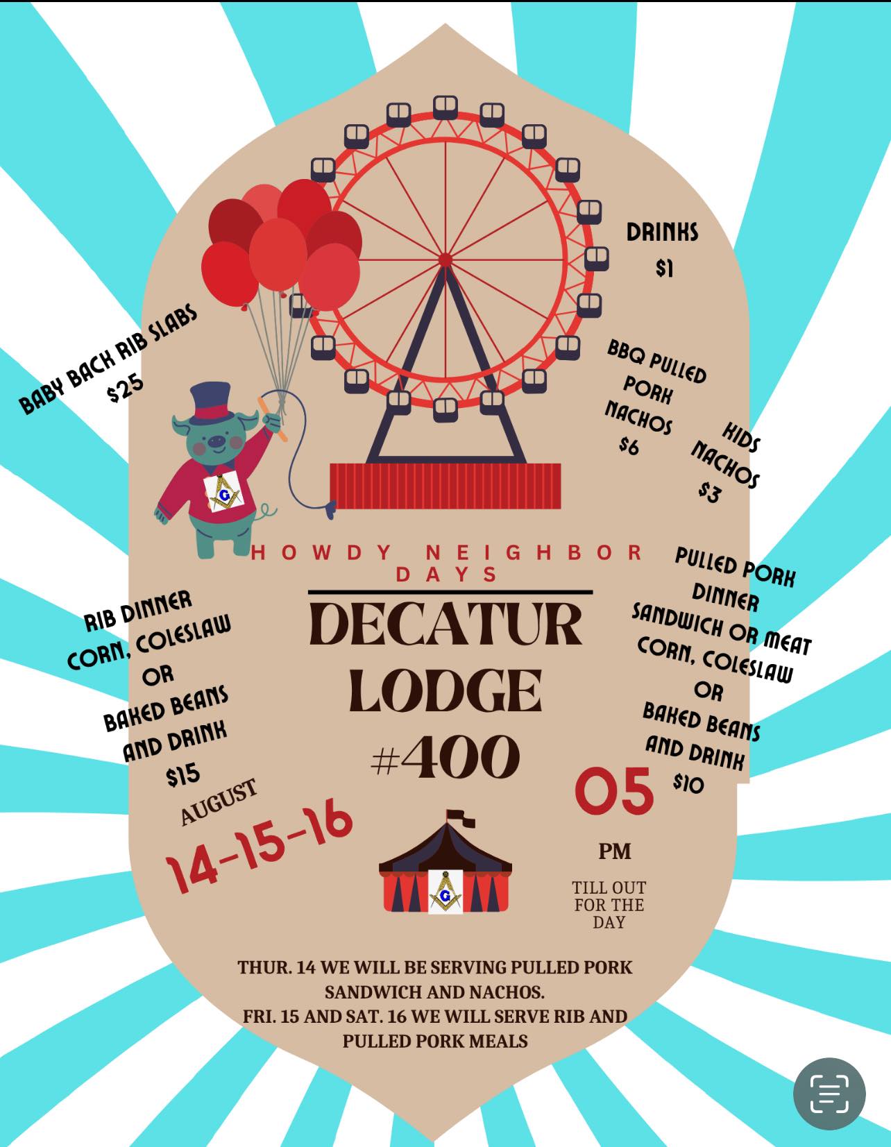 Pierce City Masonic Lodge Decatur 400 | Pierce City MO