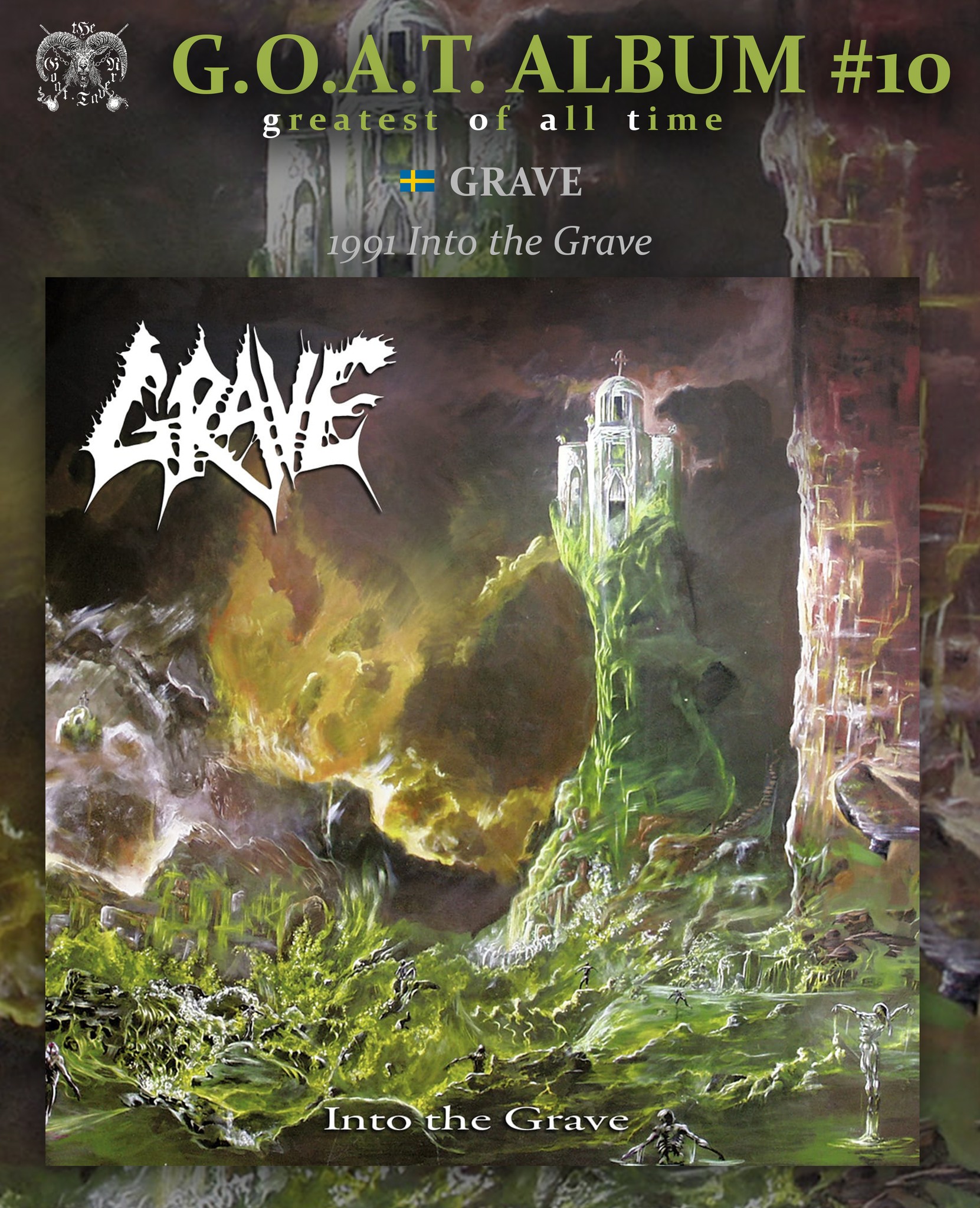 Aug 1st 1991 #Grave released their debut album “Into the Grave 