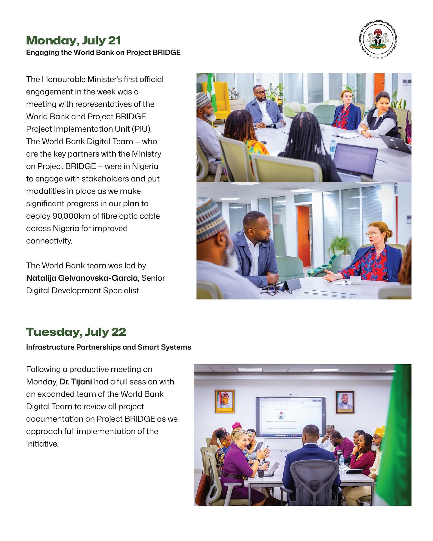 Federal Ministry of Communications and Digital Economy, Nigeria added a ...
