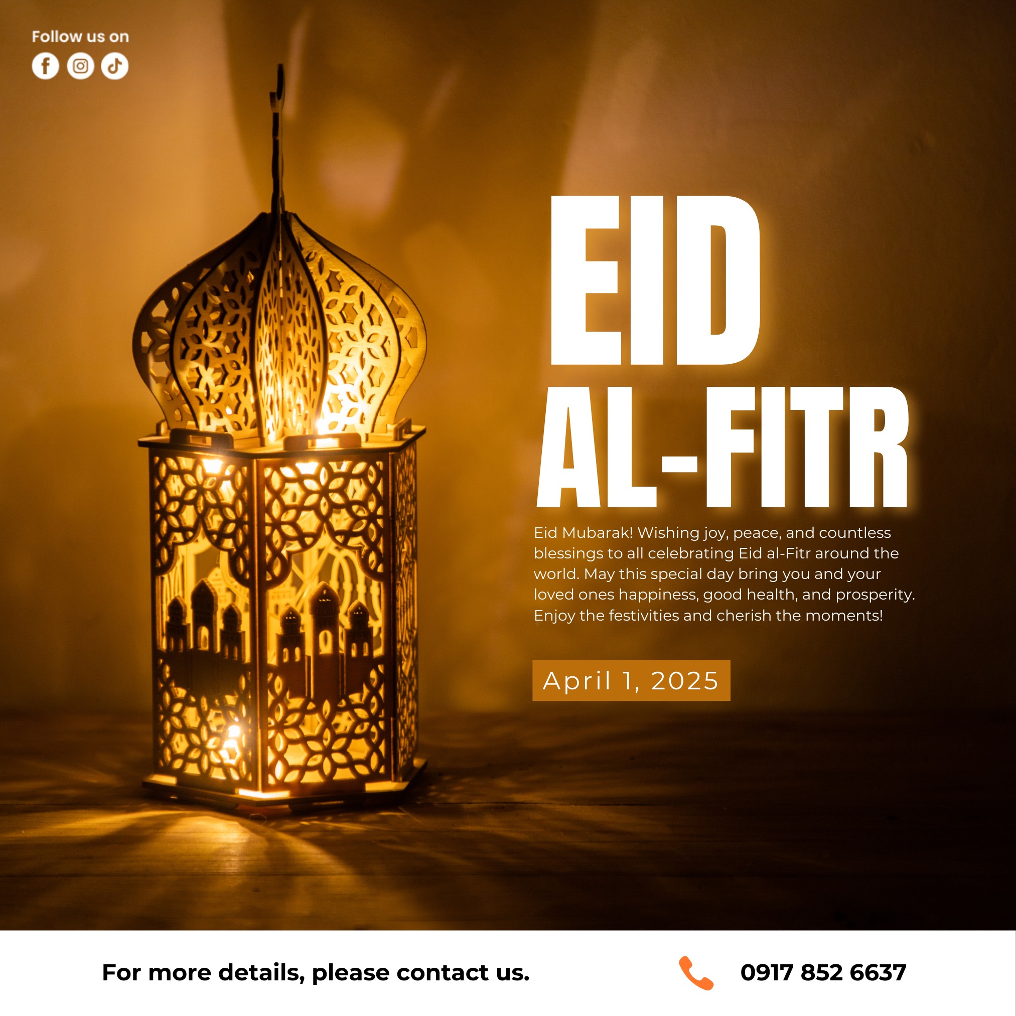 JAM - Kasama mo kami sa pagdiriwang ng Eid al-Fitr. Mapayapa at ...
