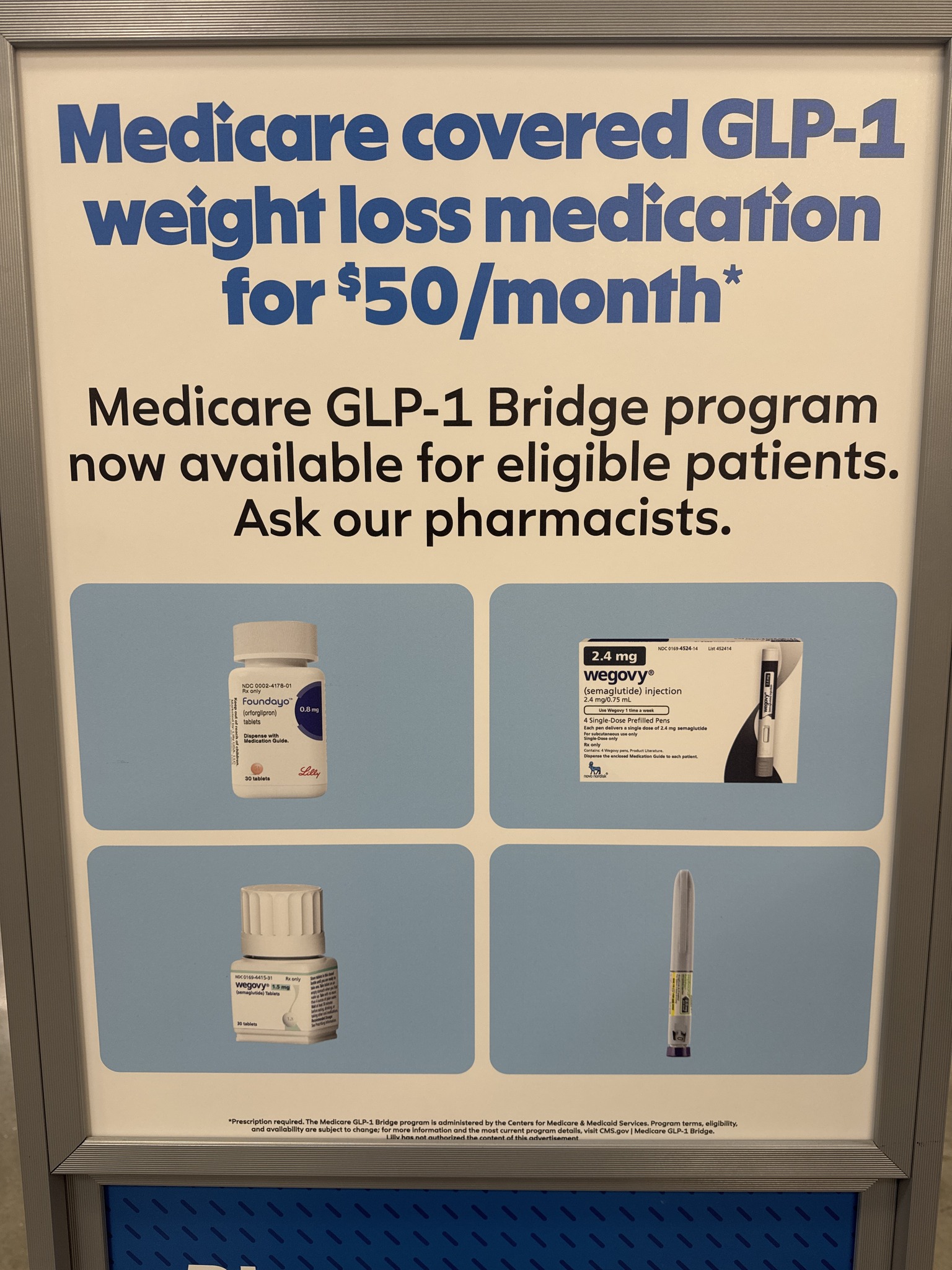 Access to GLP-1 weight management medications through Medicare GLP-1 Bridge at Sam's Club Pharmacy