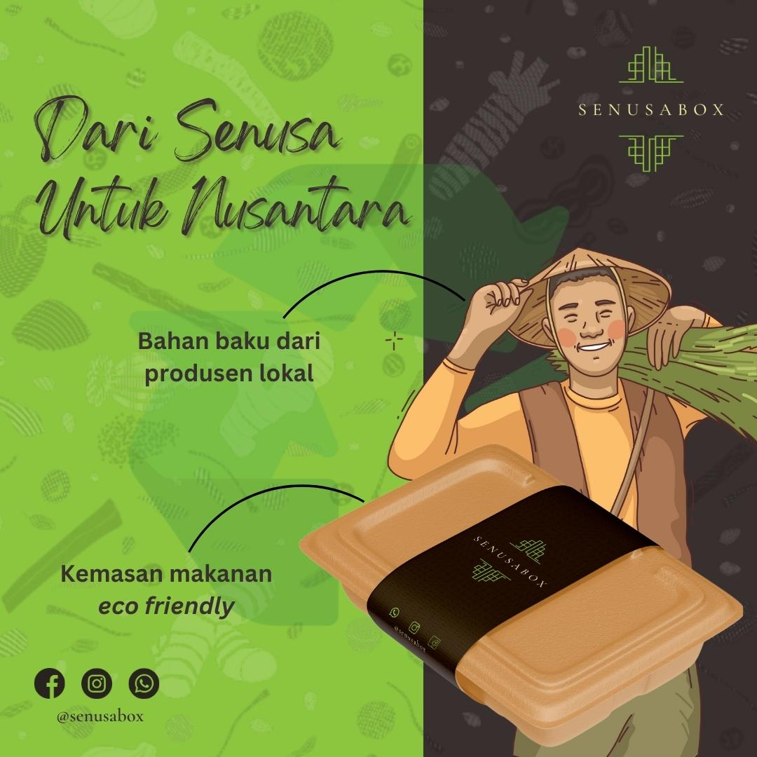 Senusa Box - Makan di kantor bisa ikut menyejahterakan...