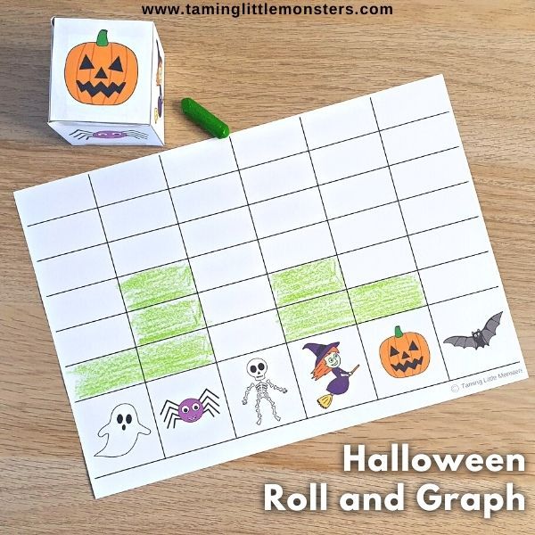 Taming Little Monsters - Halloween Roll and Graph - Free Printable This ...
