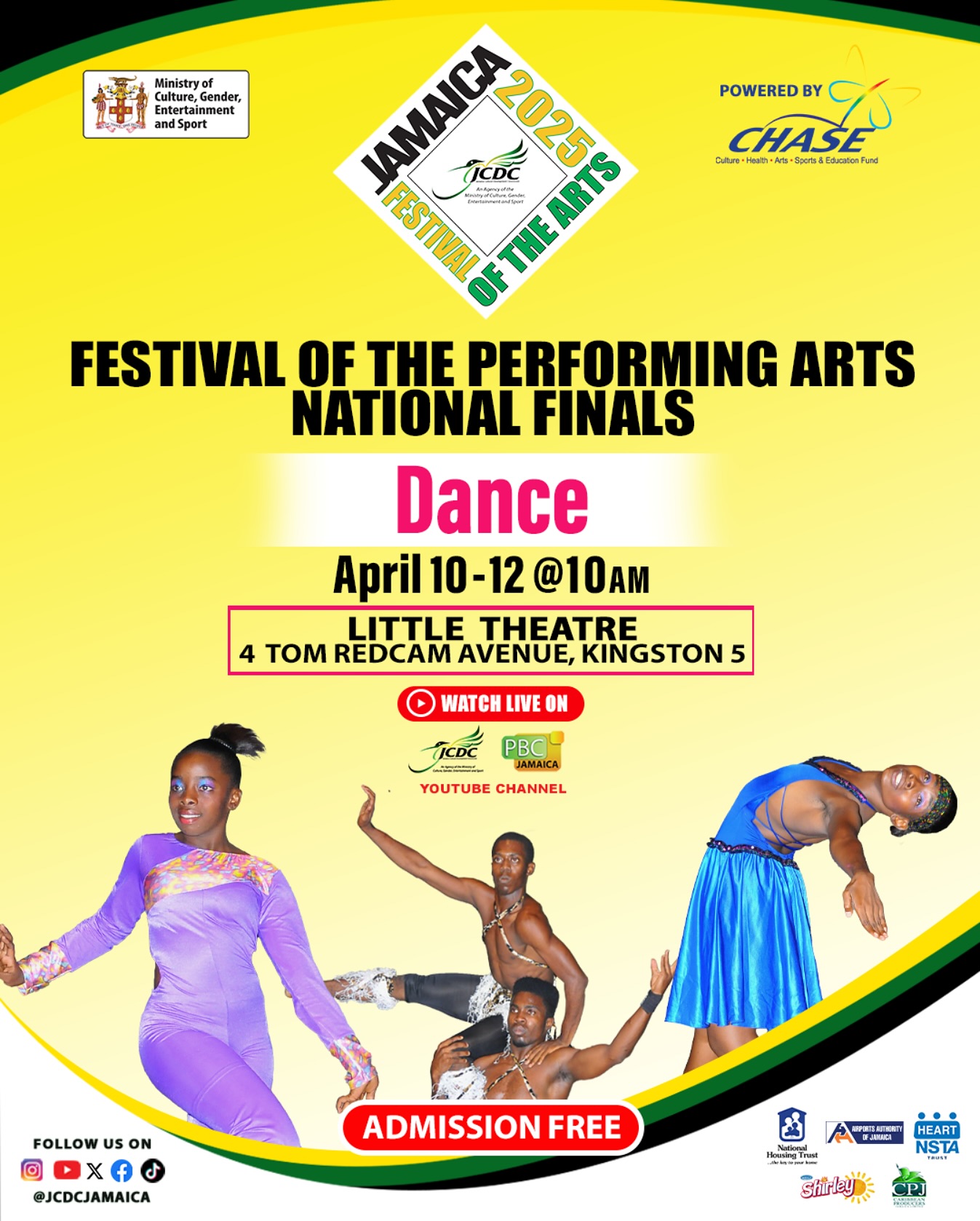 Jamaica - 𝙁𝙚𝙨𝙩𝙞𝙫𝙖𝙡 𝙤𝙛 𝙩𝙝𝙚 𝘼𝙧𝙩𝙨 𝙉𝙖𝙩𝙞𝙤𝙣𝙖𝙡 𝙁𝙞𝙣𝙖𝙡𝙨 🎭 Can’t make it to the ...