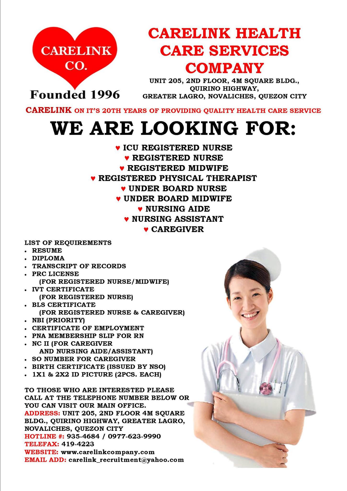 Carelink Health Care Services Company | Quezon City