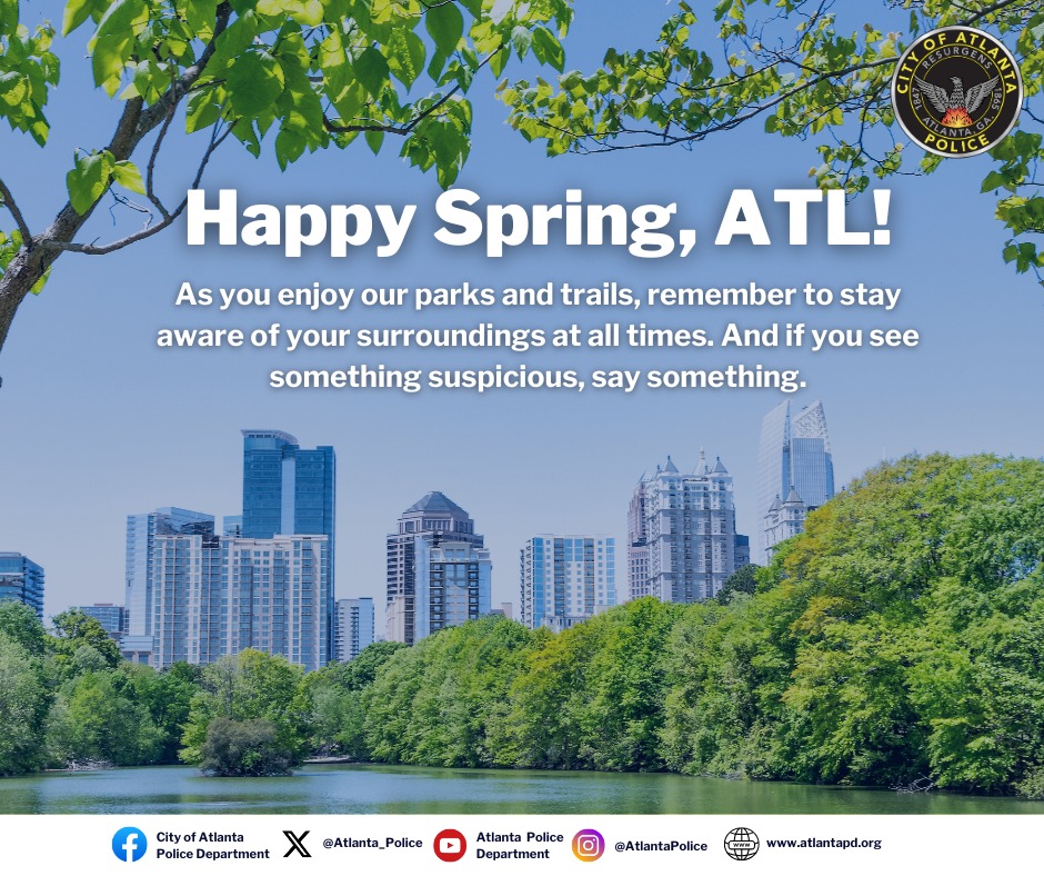 City - Spring is in the air 🌼 Warmer days are here! The Atlanta Police ...