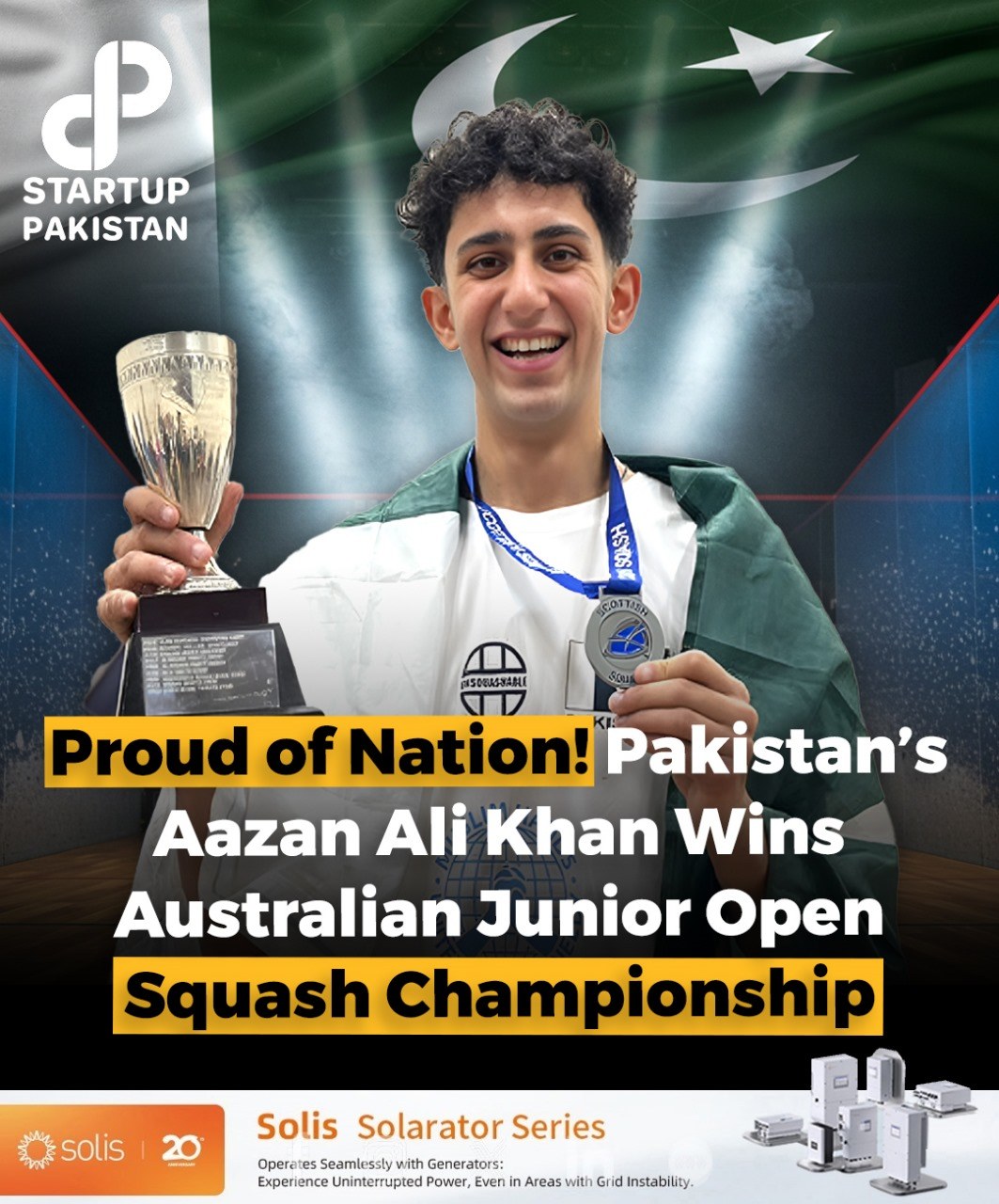 Startup - Azan Ali Khan secured the gold medal in the Under-17 category ...