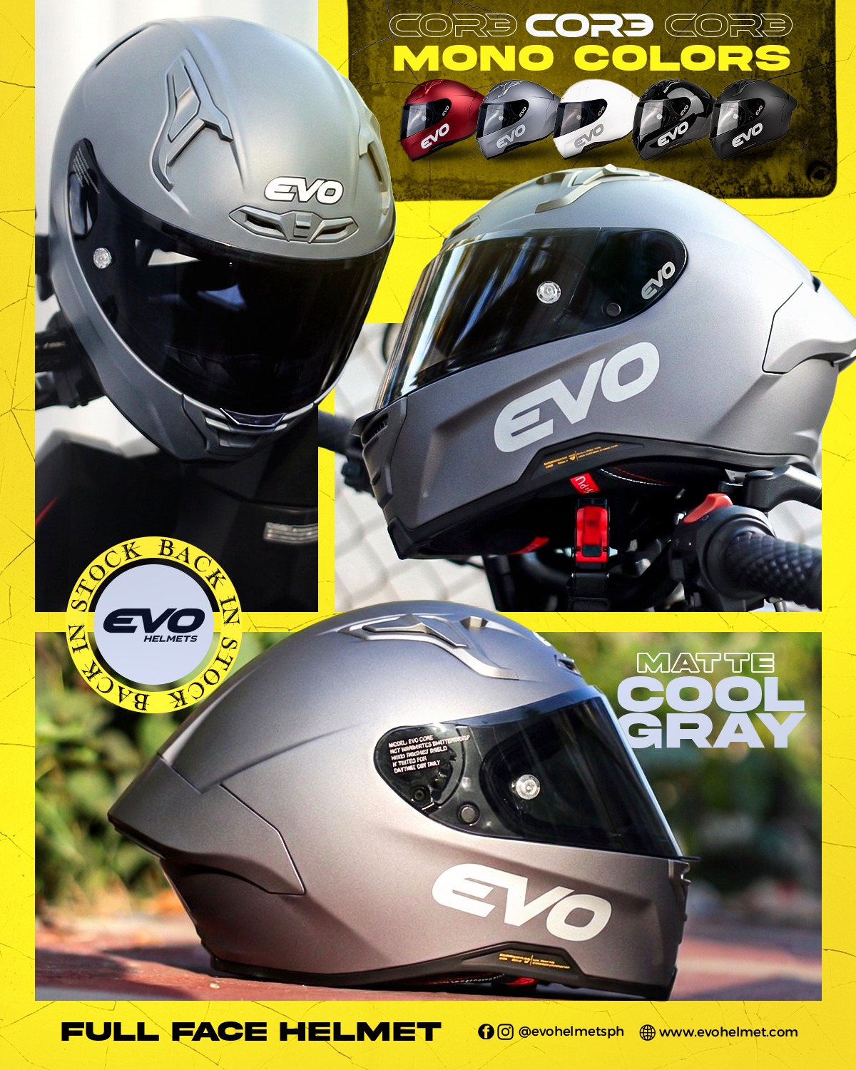 evo motorcycle helmet philippines price GT-PRO Full Face Dual Visor Pearl White (Large 59-60cm) wit  EVO Helmets Archives - GBrands