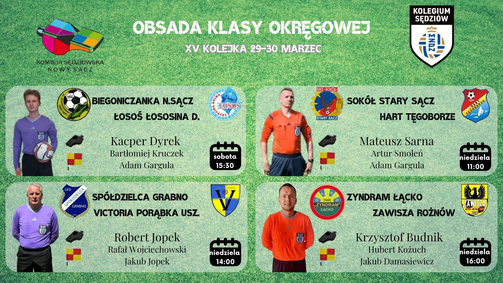 OBSADA KLASY OKRĘGOWEJ #15 🏆🔥... - Kolegium Sędziów Nowy Sącz | Facebook