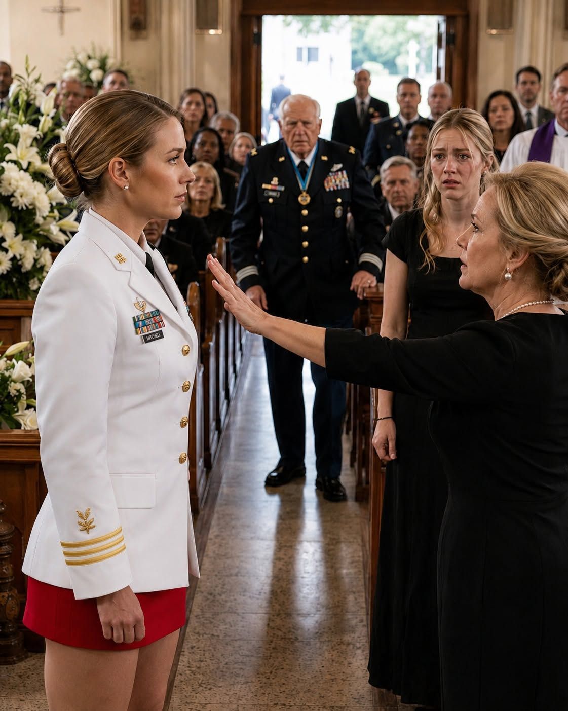 can i wear dress blues to church My mother told me was not allowed my military uniform to my father's memorial service. The entire looked on as she tried to block me at the entrance Ruffle Dress Black | ssh-2187 Color:Custom Colors