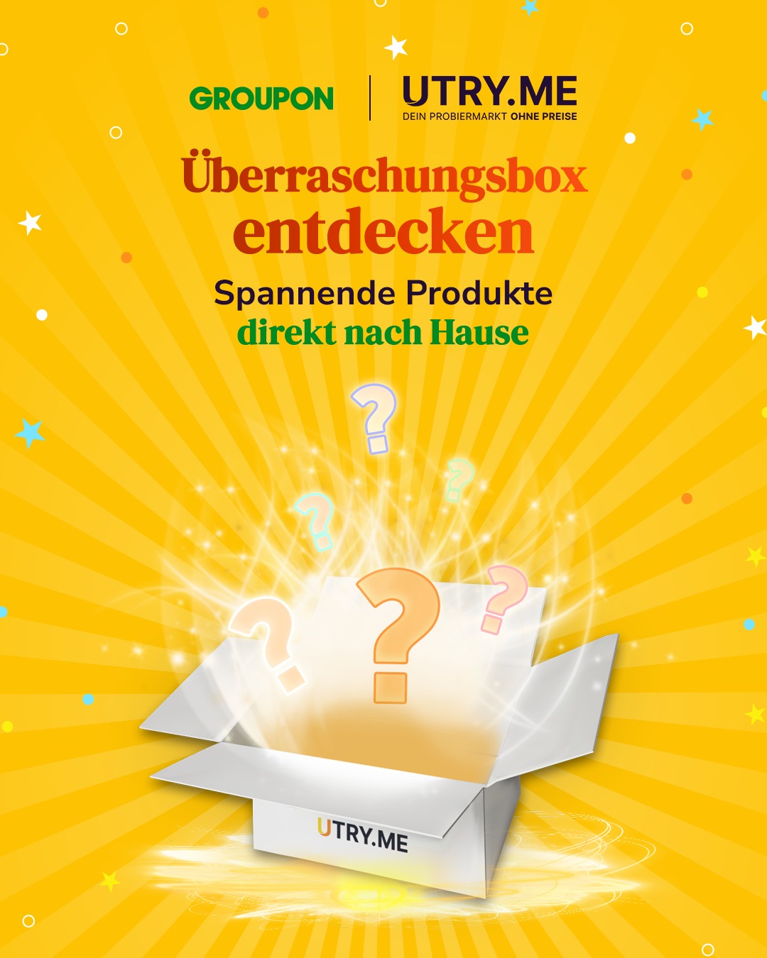 Groupon - 🎁 Überraschung pur mit der Utry.me Mystery Box!... | Facebook