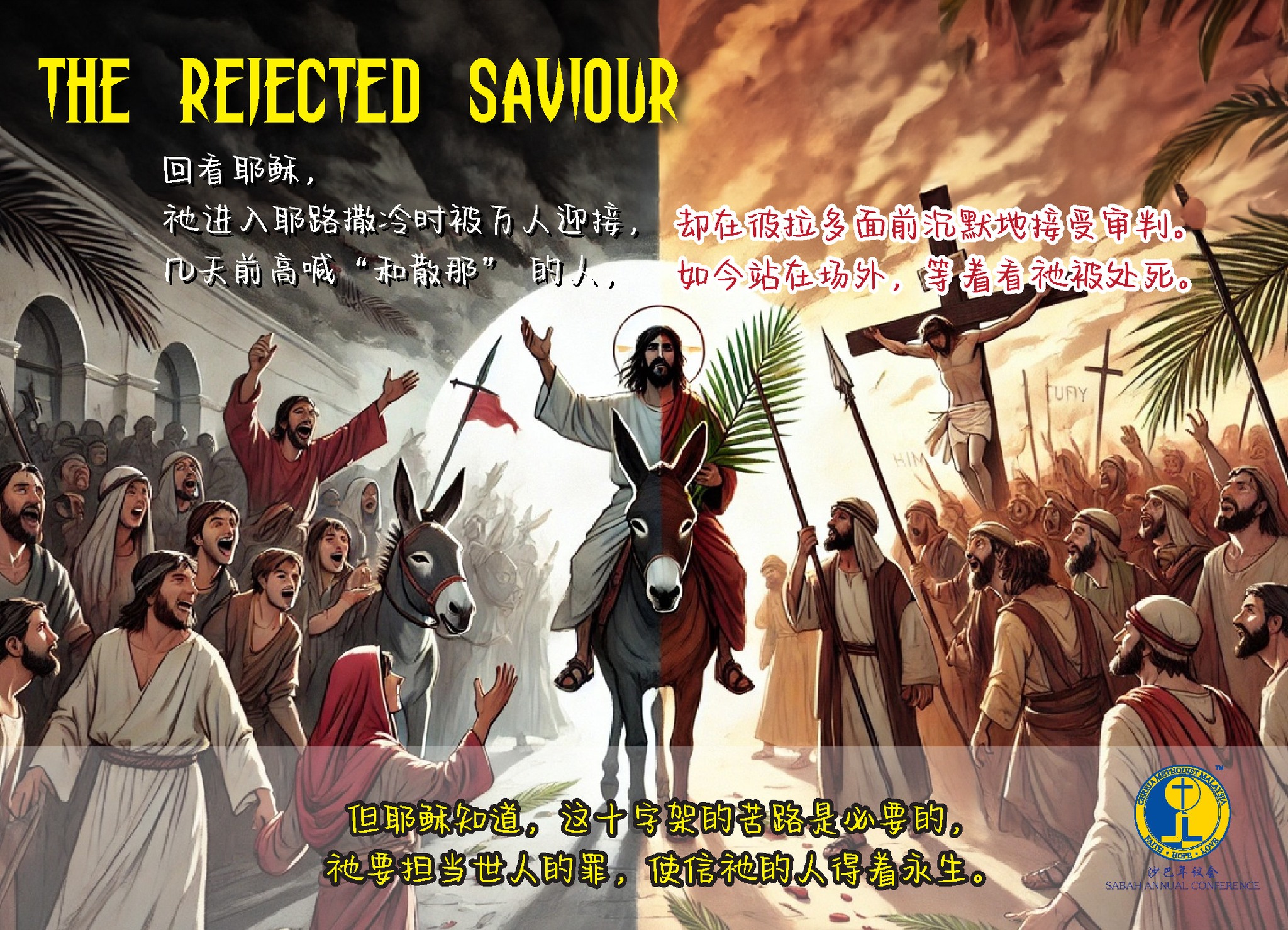 Sabah - 2025.4月份第2周默想篇-棕枝主日 《The Rejected Saviour》 （黄友圣传道） 每年的棕枝主日，教会都会 ...