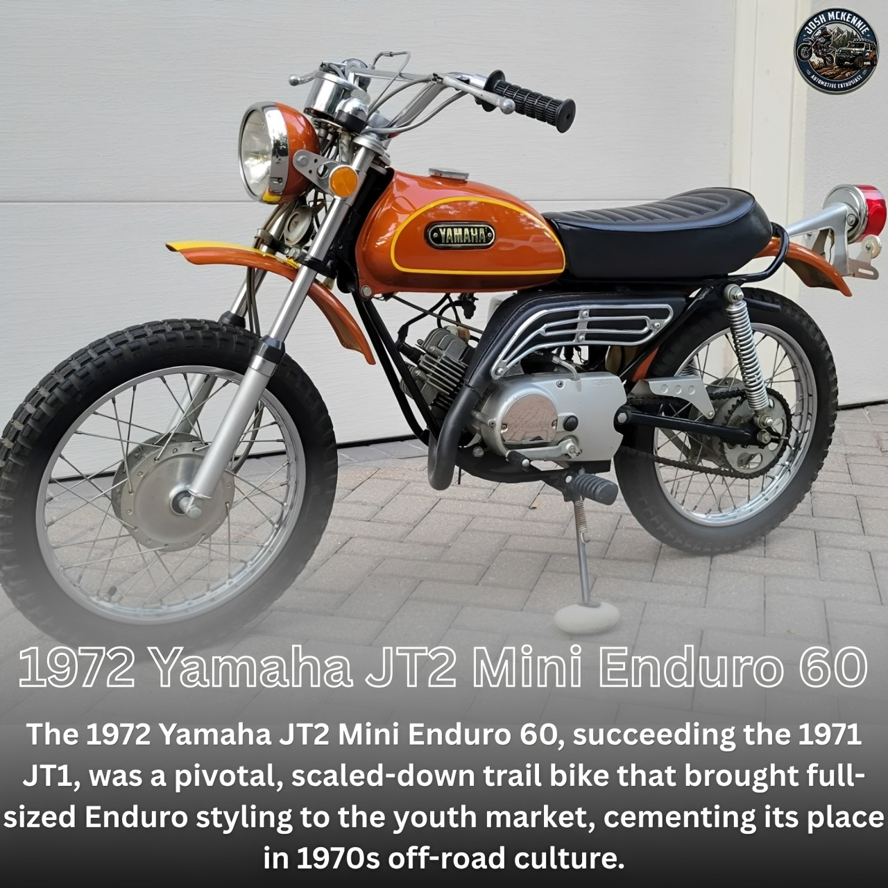 This 1972 Yamaha JT2-MX Mini Enduro is a classic 60cc off-road