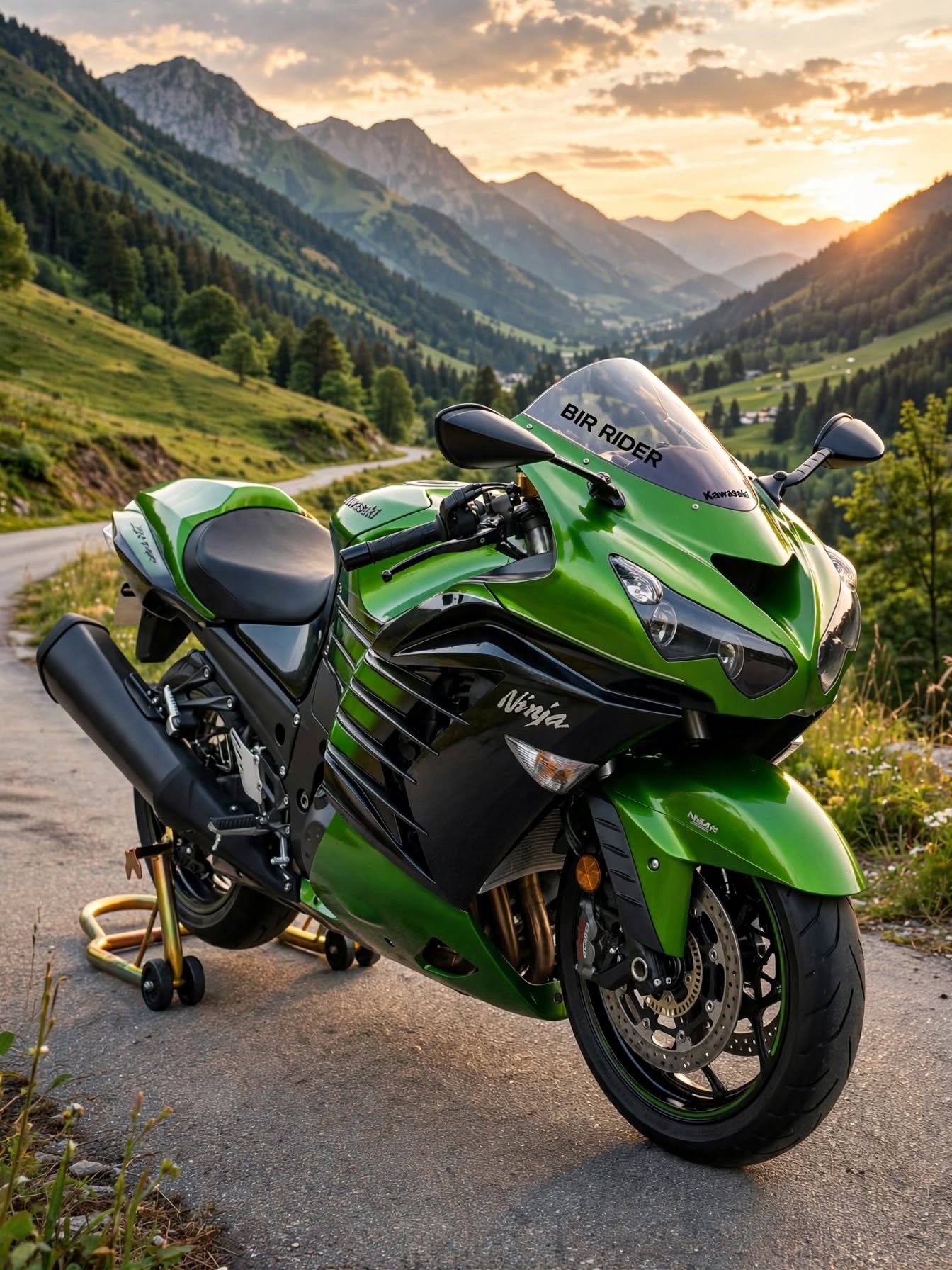 Could You Handle This Beast? 😈 Kawasaki ZX14R 💚🖤