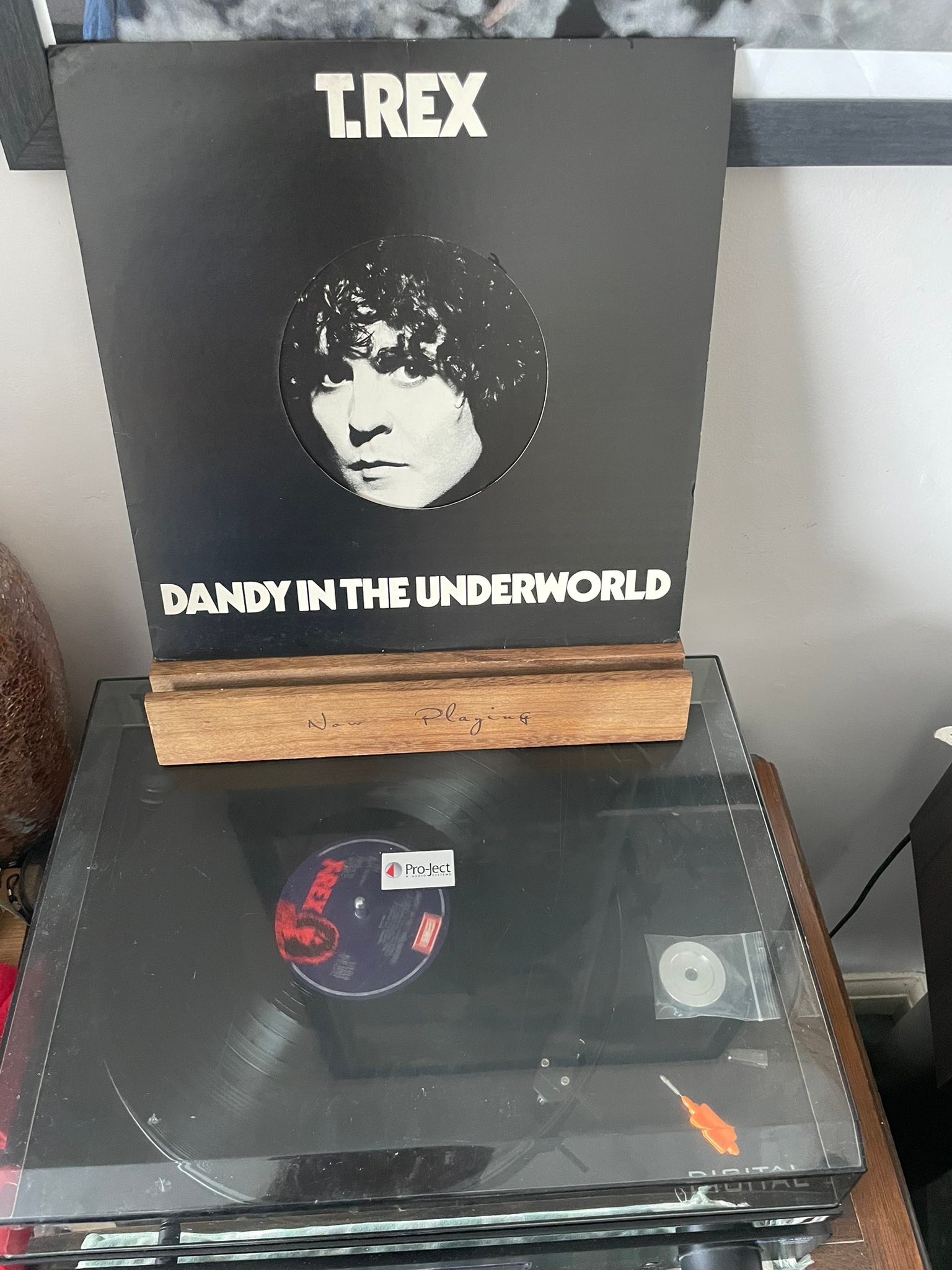 T. Rex's 1977 album Dandy in the Underworld on vinyl