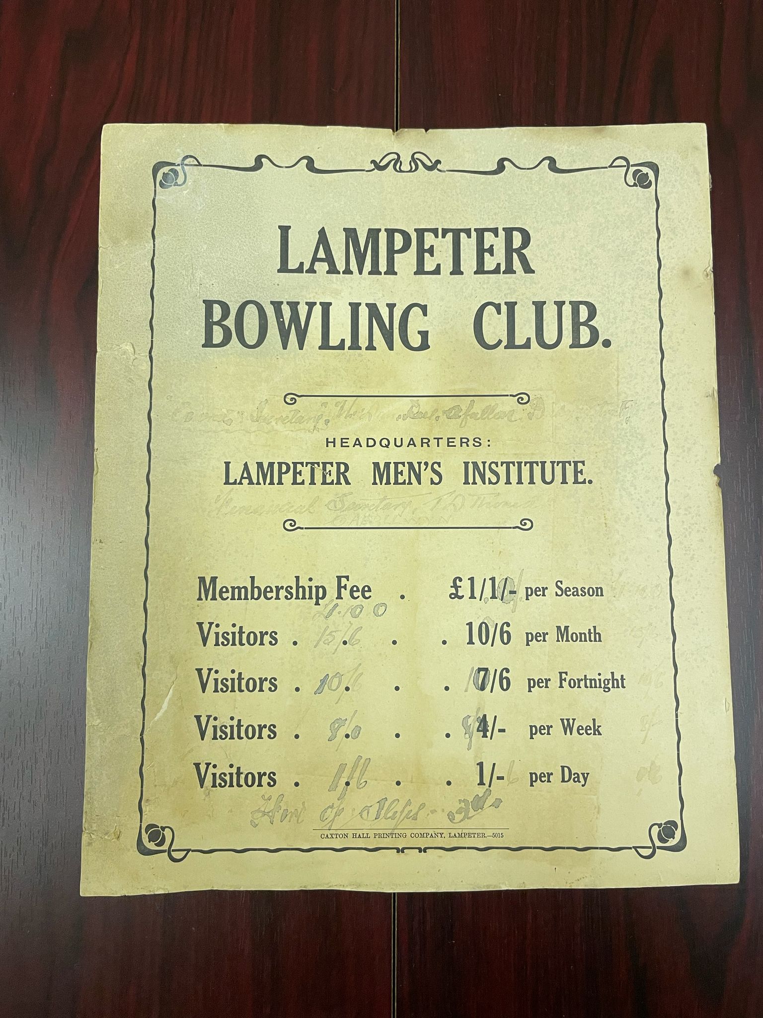 Lampeter... - Lampeter Bowls Club / Clwb Bowlio Llanbedr P.S.