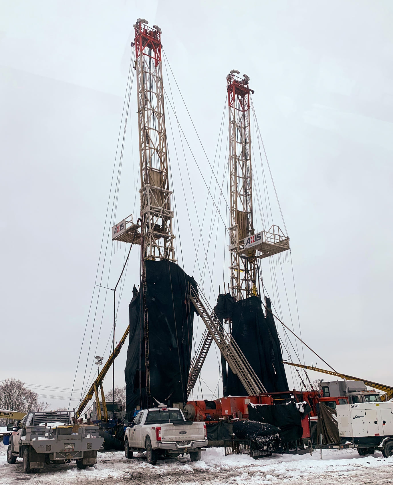 Axis sister rigs 54 and 55 side by... - Axis Energy Services