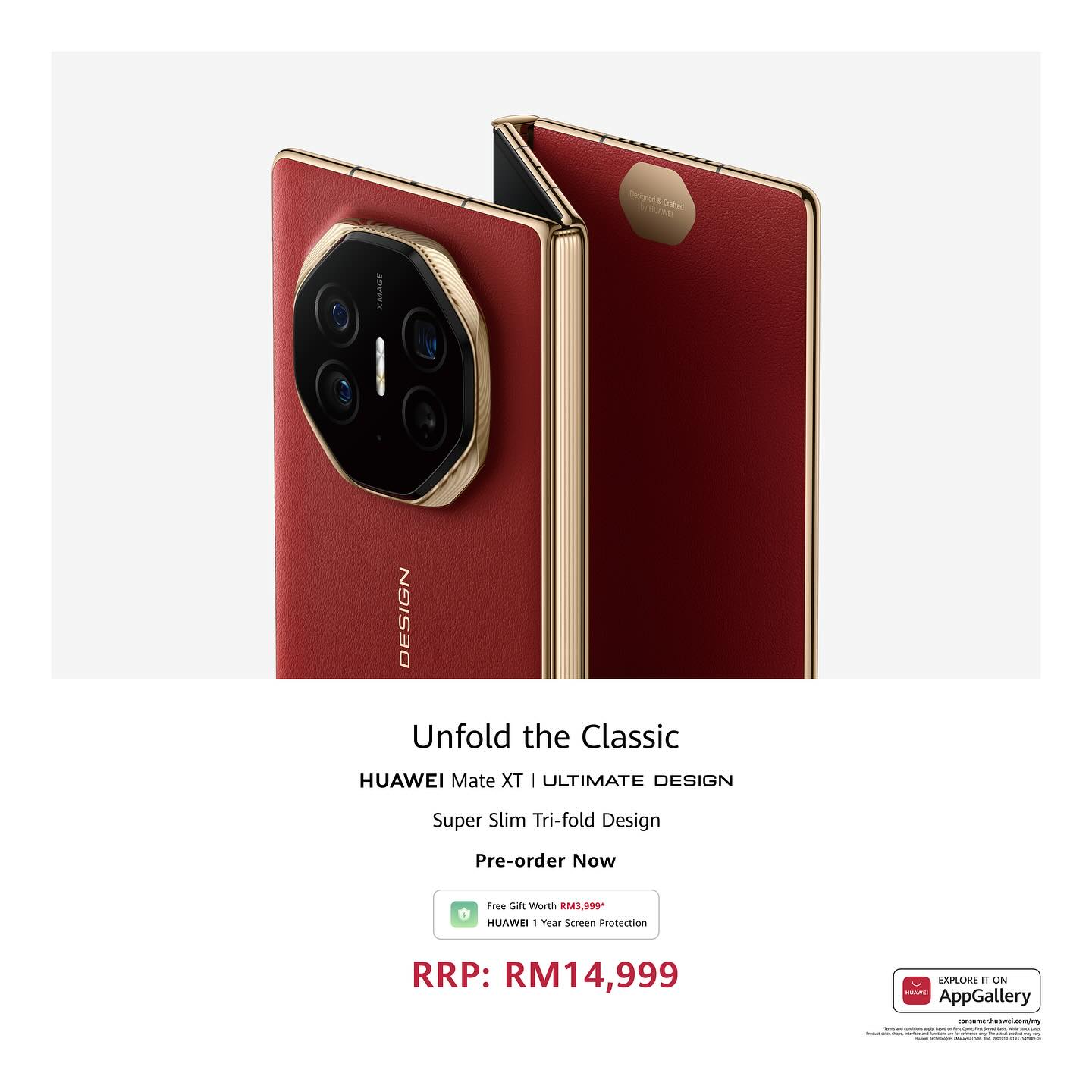 The all-new HUAWEI Mate X6 is equipped with the Ultra Chroma XMAGE