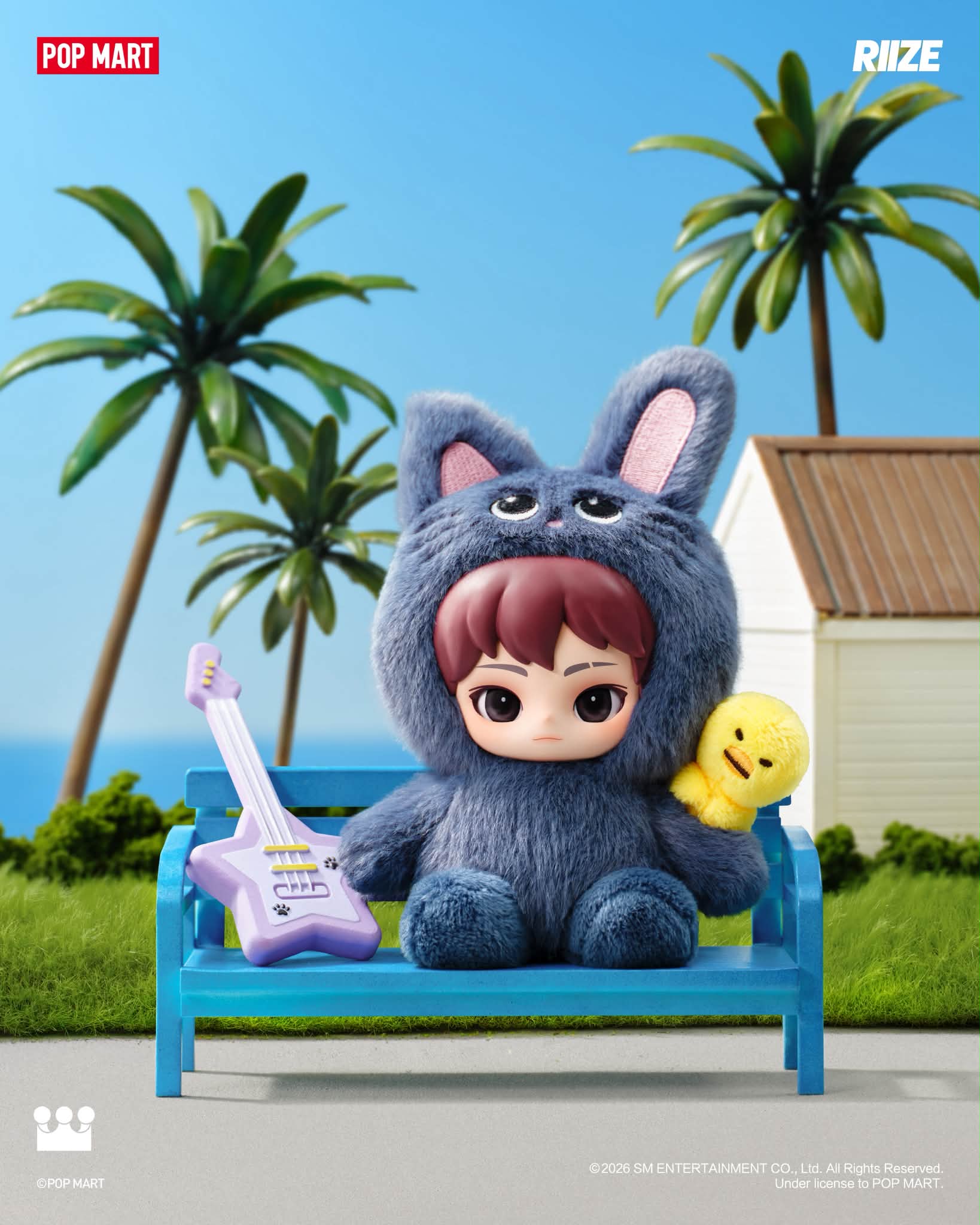 Fluffy POP Pendant Series MART RIIZE RIIZE Club Vinyl Doll Plush