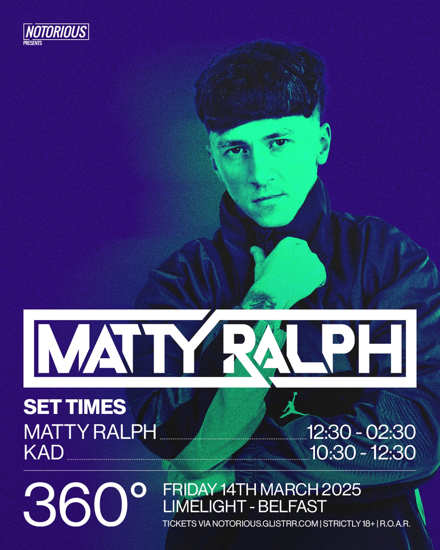 Notorious - ☘️Set Times ☘️ For @mattyralph_ debut show at @limelight ...