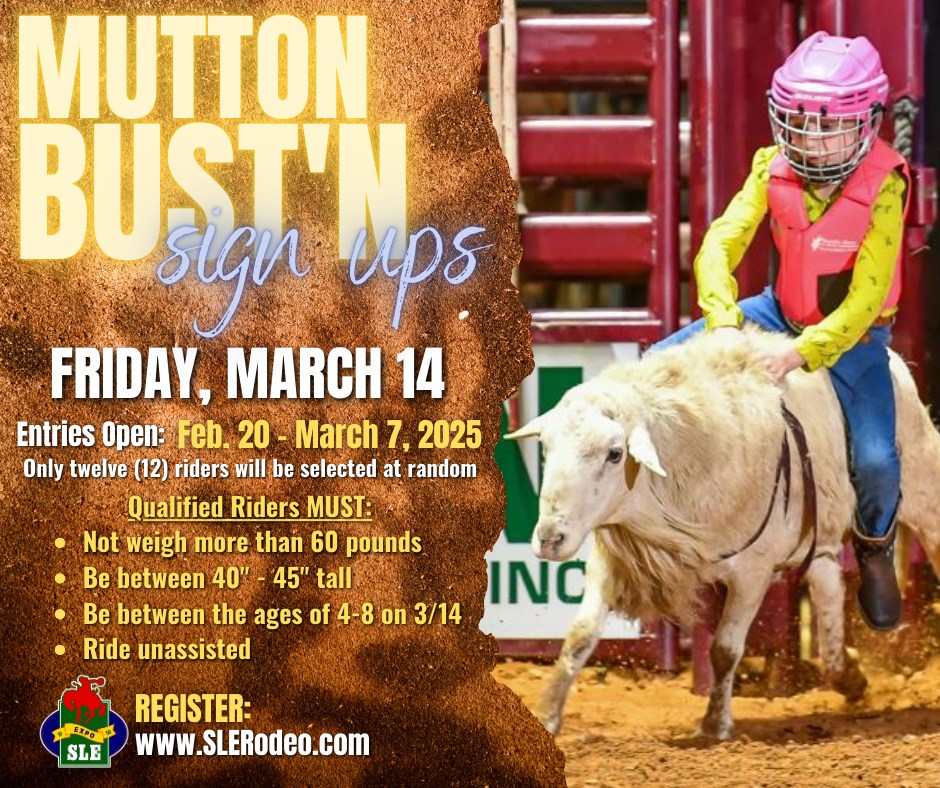 SLE - ‼️ MUTTON BUST'N REGISTRATION IS LIVE! 🐑 Visit our website to ...