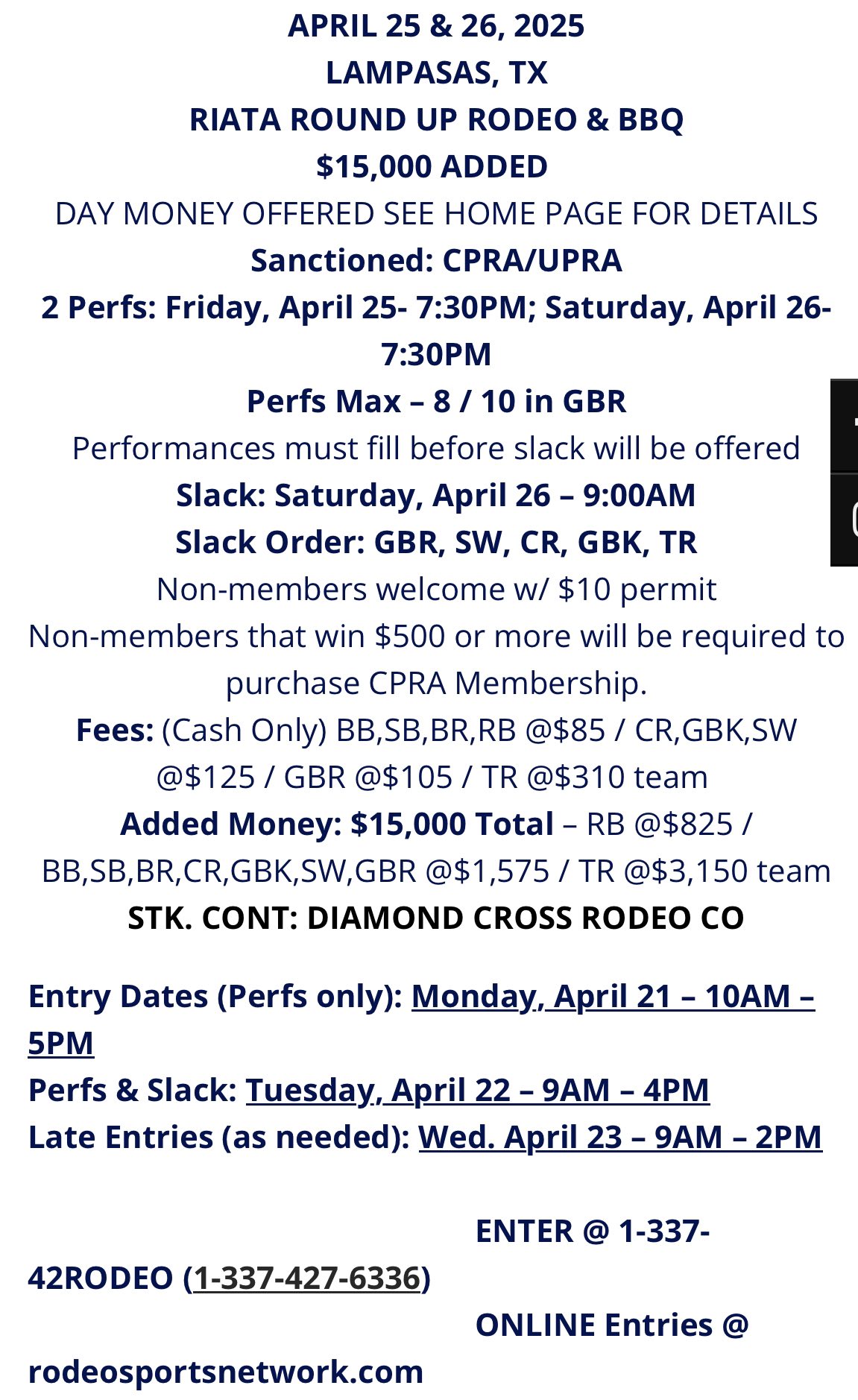 CPRA (Cowboys Professional Rodeo Association) | Conroe TX