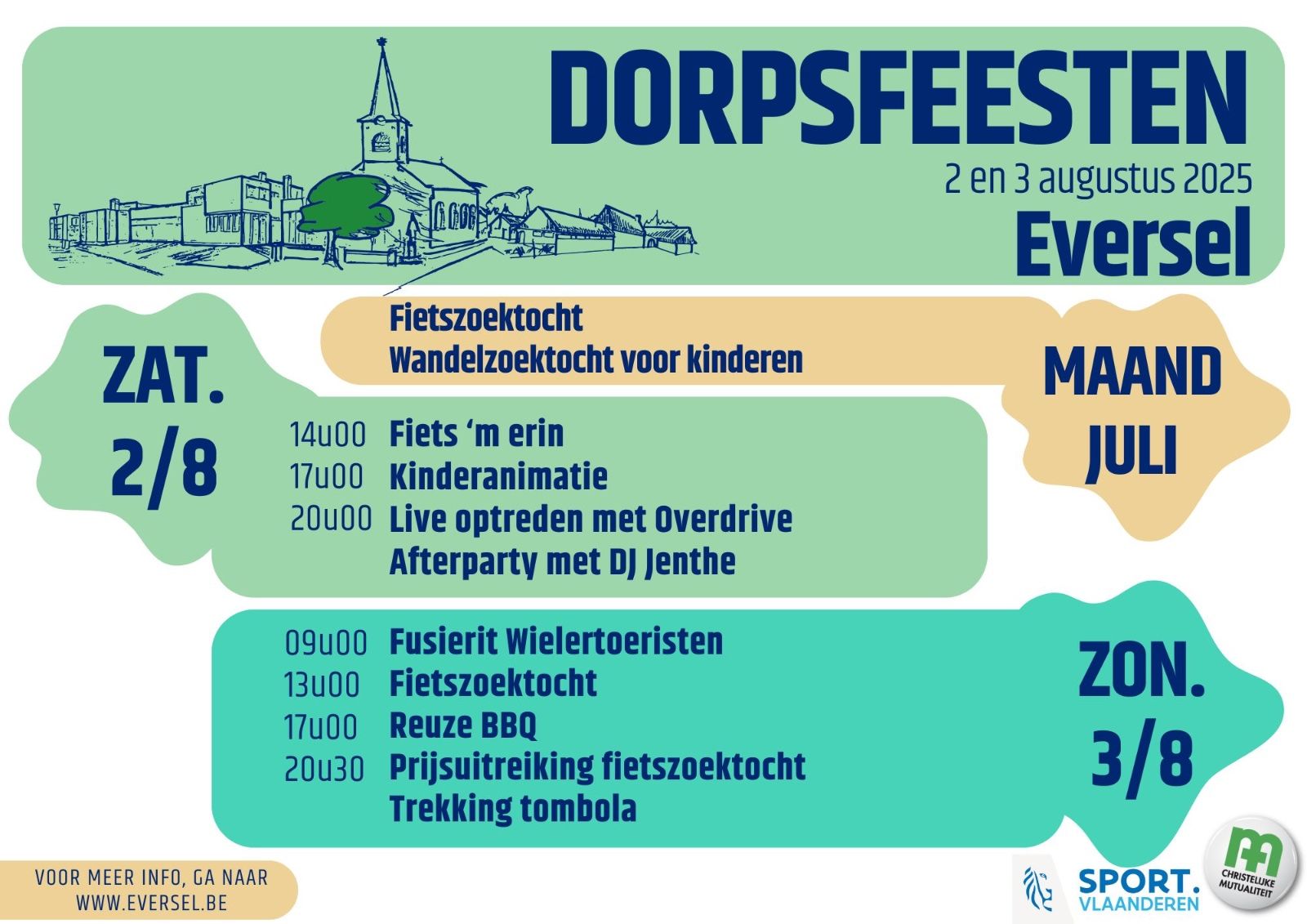 Dorpsfeesten eversel 2025 | Eversel