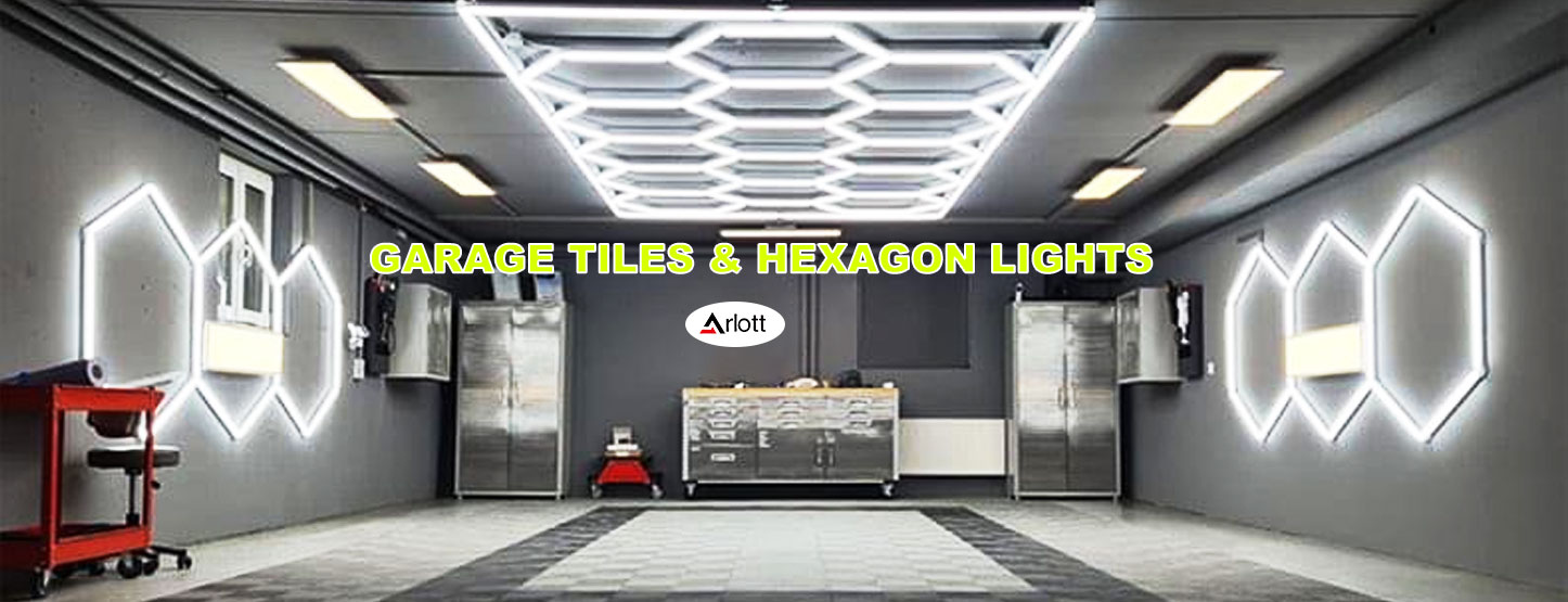 Arlott Garage Tiles & Hexagon Work Lights | Liuan