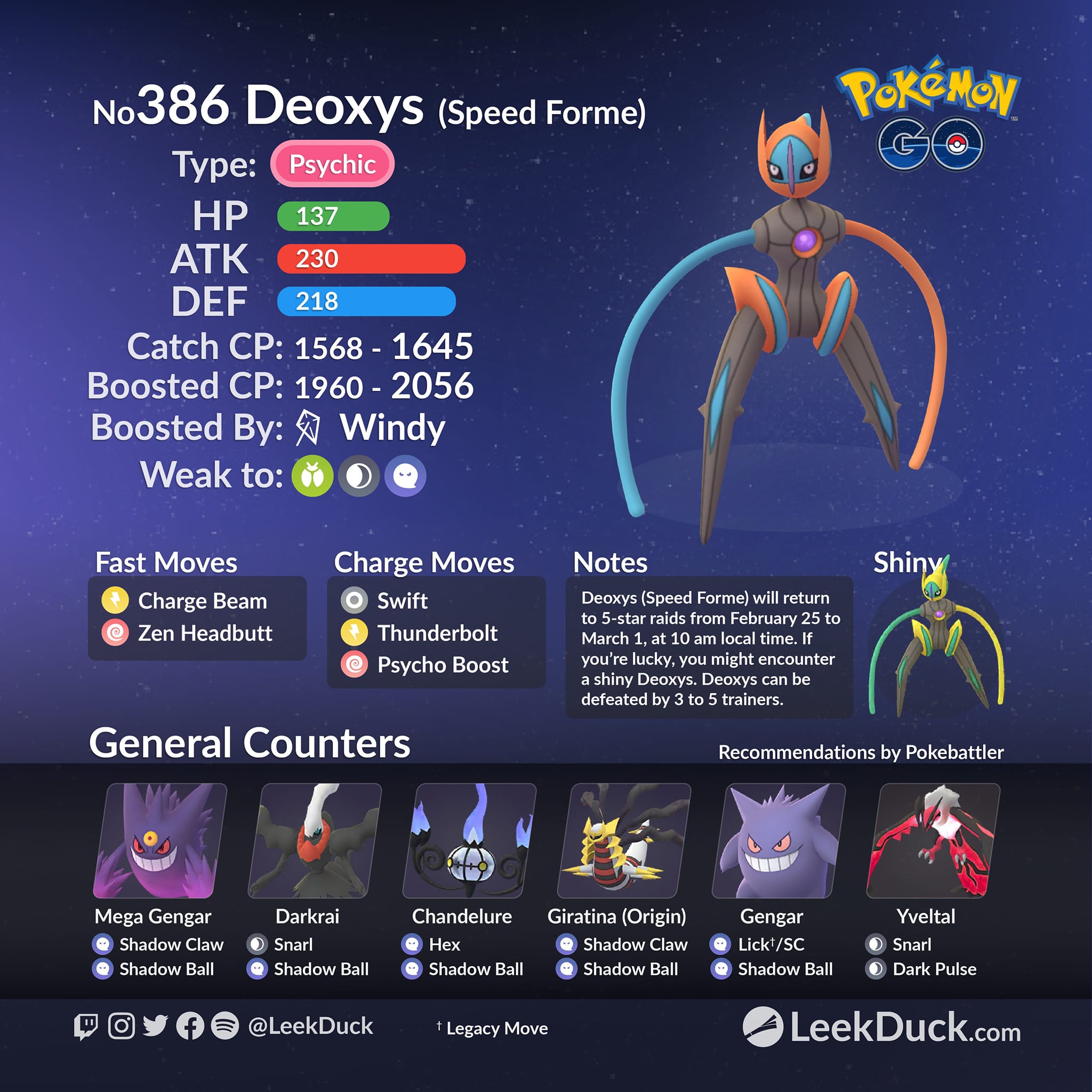 ⭐ Deoxys : Speed Forme ⭐ 25... - Pokémon GoThailand Club | Facebook