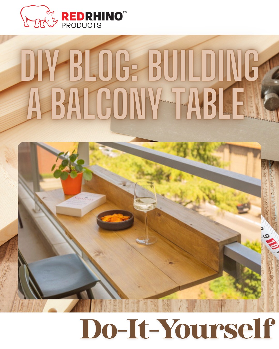 Red - DIY Project Spotlight: Build Your Own Balcony Table! Short on ...