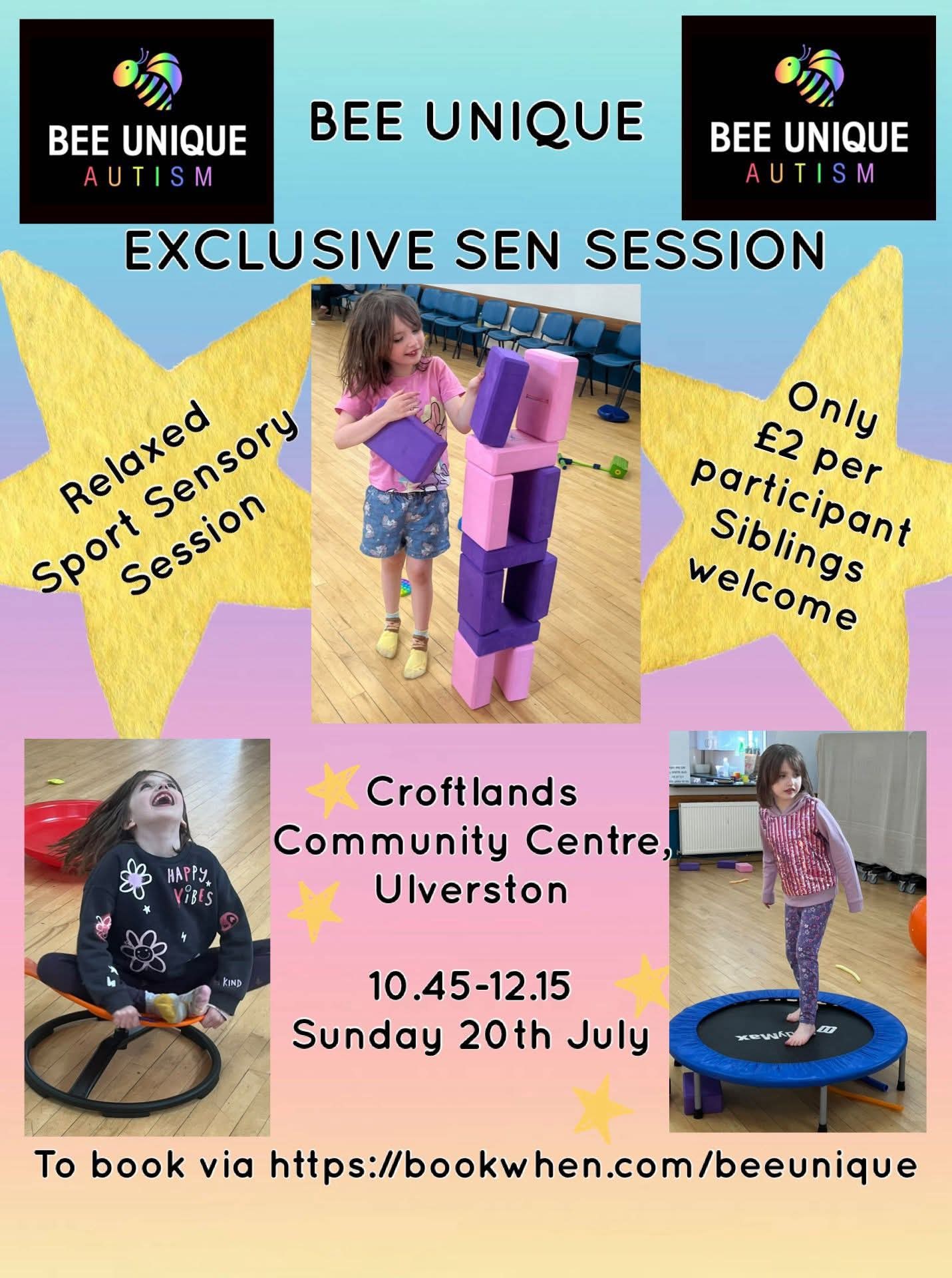 BEE UNIQUE - 🐝🌈 JULY 2025 🌈🐝 🌟 FUN ACTIVITY in ULVERSTON... | Facebook