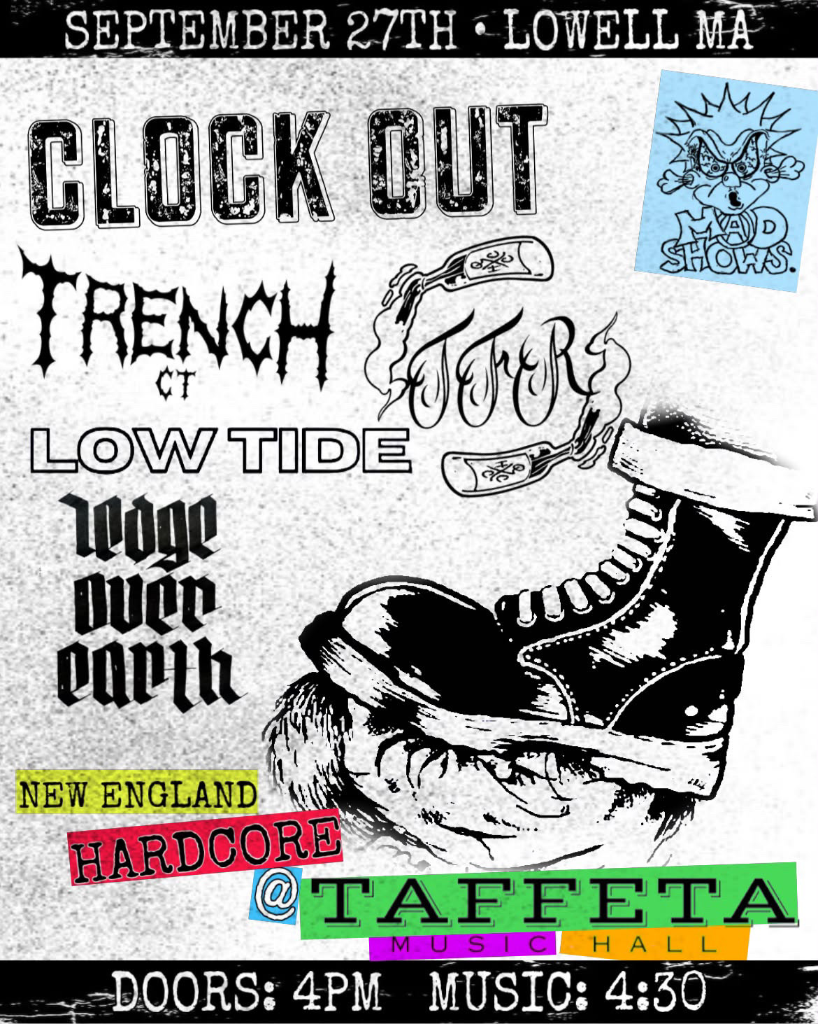 New England Hardcore show at Taffeta Music Hall in Lowell, MA on