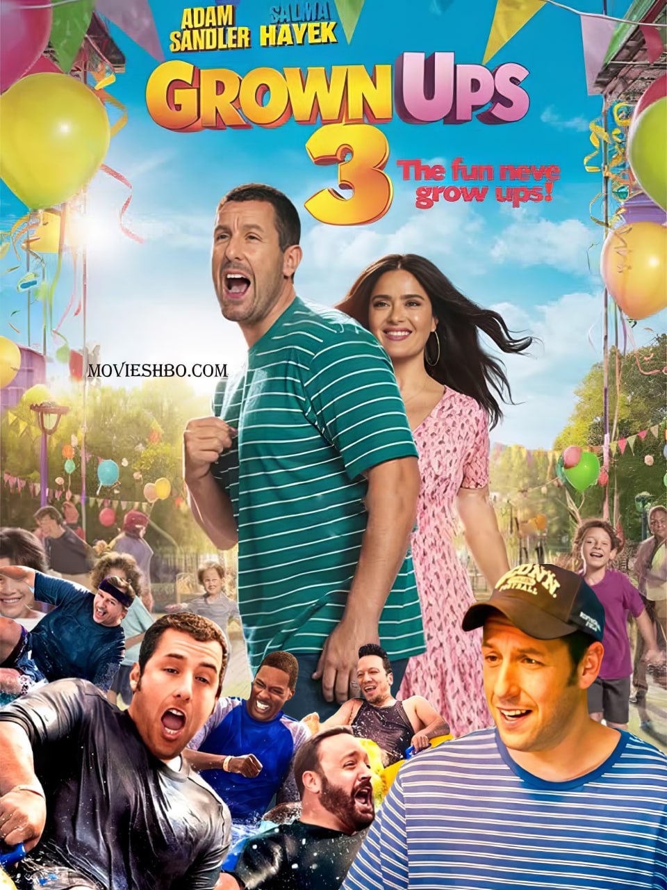 Grown Ups 3 starring Adam Sandler and Kevin James