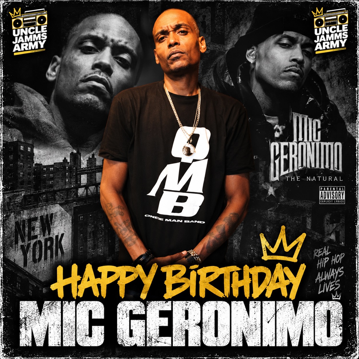MIC GERONIMO ロンT Happy Birthday to Queens legend Mic Geronimo! 🎤👑 One of the