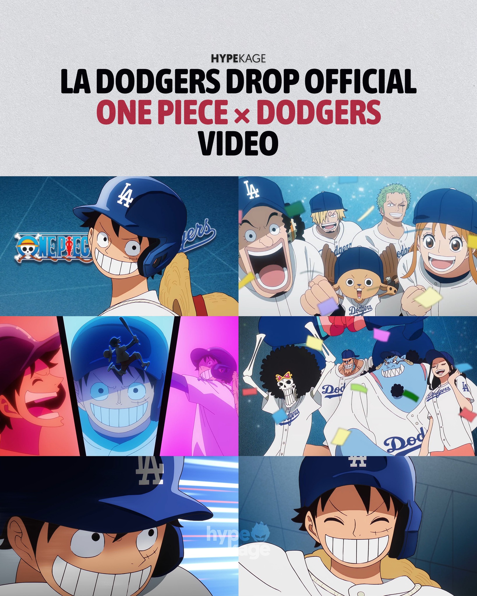 La dodgers la la la one piece LA Dodgers One Piece Luffy Straw Hat