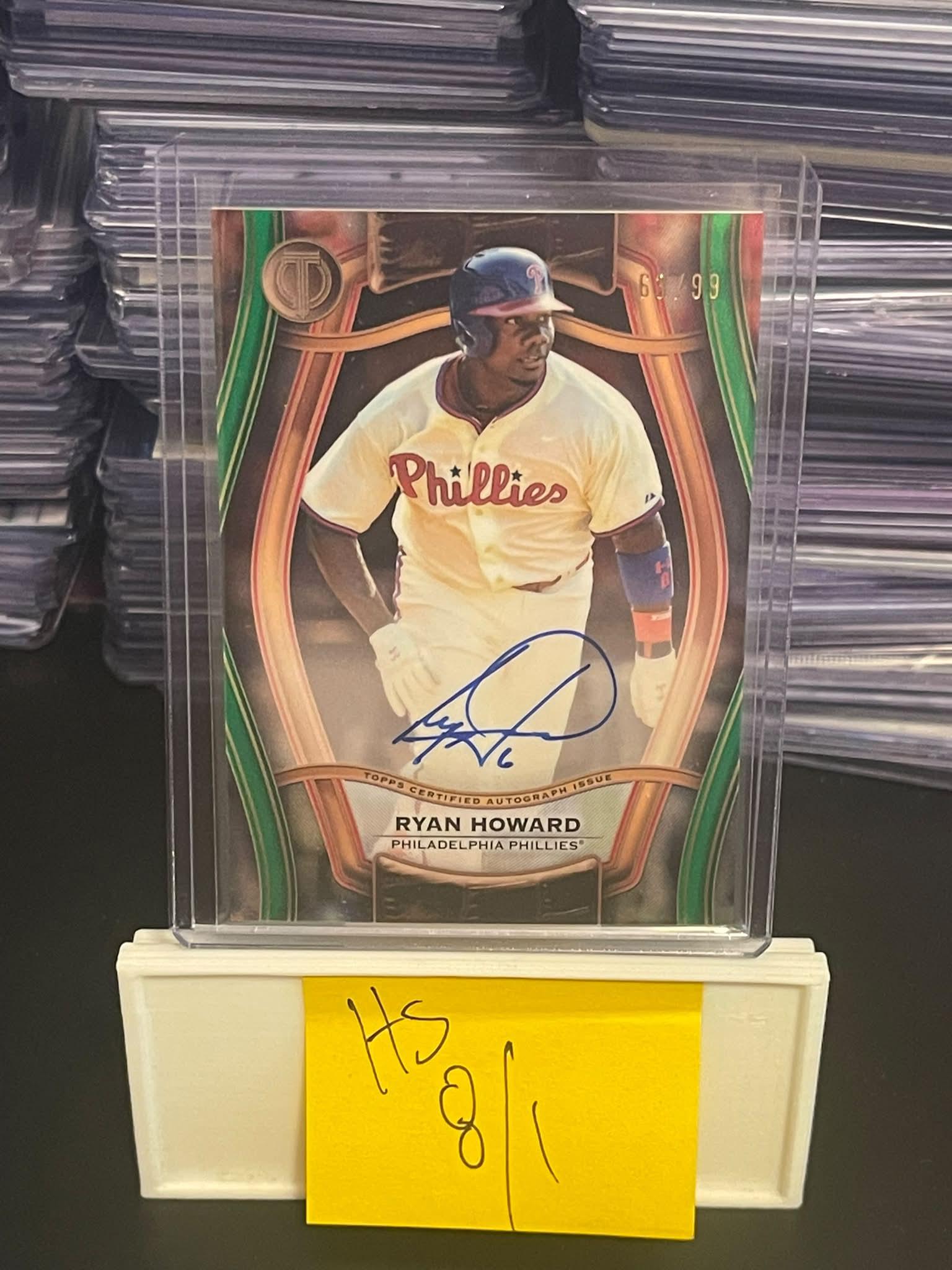 週末セール MLB MVP HR王 Ryan Howard 直筆サイン入り 支給 週末セール MLB MVP HR王 Ryan Howard 直筆サイン入り 支給 MLB MVP HR