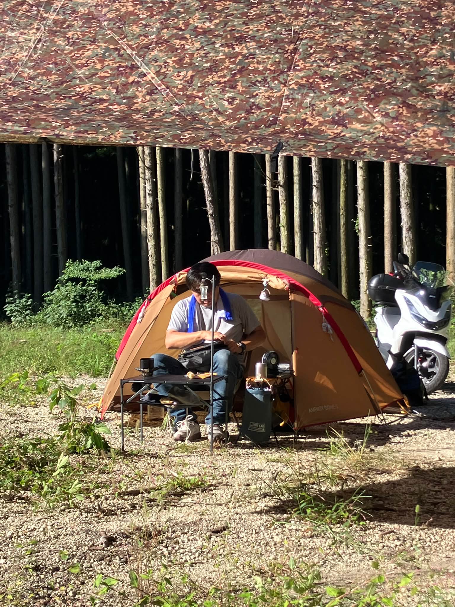 前回と同じ東神楽のキャンプ場にて1泊🏕 去年の秋に格安で買った